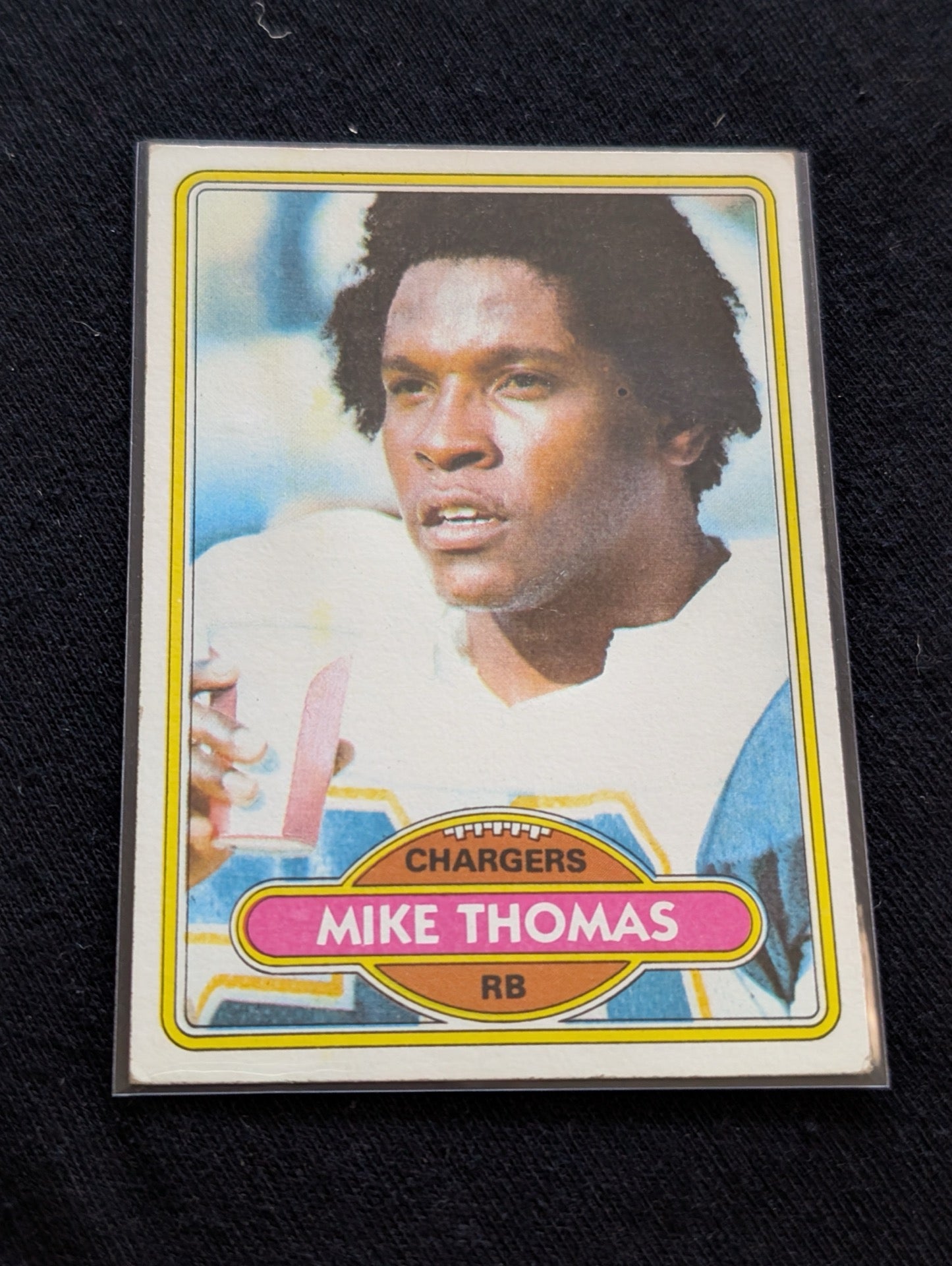 Mike Thomas Chargers Vintage Topps Lot (2) 1980 & 1981 RB