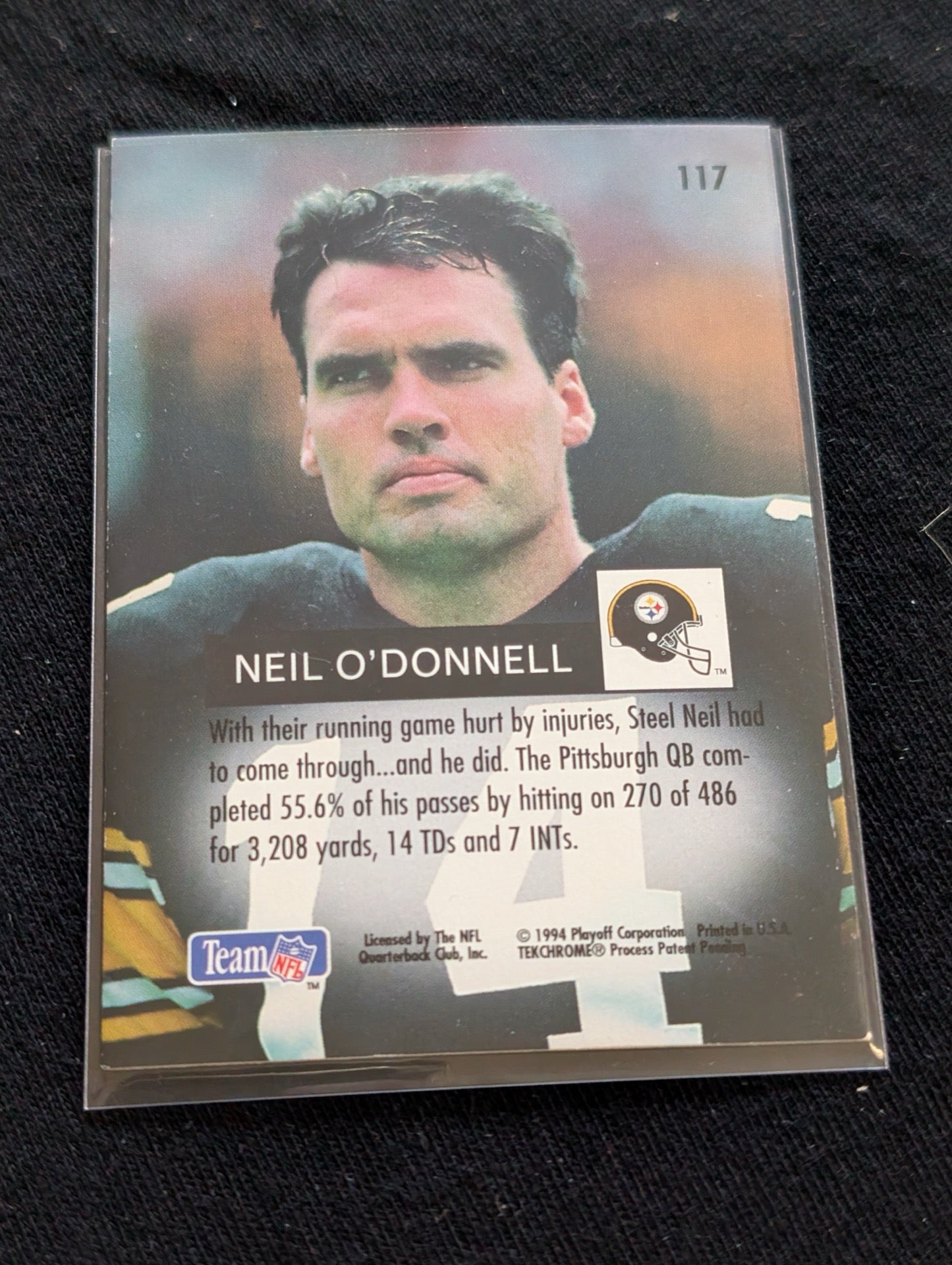 Neil O'Donnell Steelers QB Lot (4) 1992-1994 UD Playoff Collector's Choice