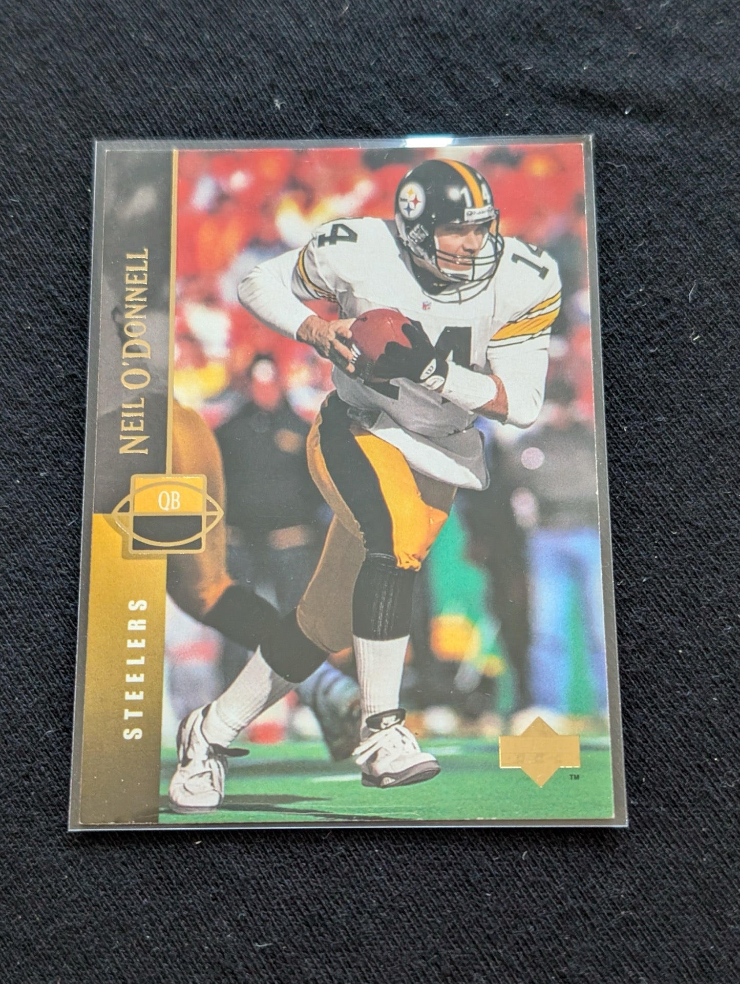 Neil O'Donnell Steelers QB Lot (2) 1994 UD Electric Gold & 1992 UD Base