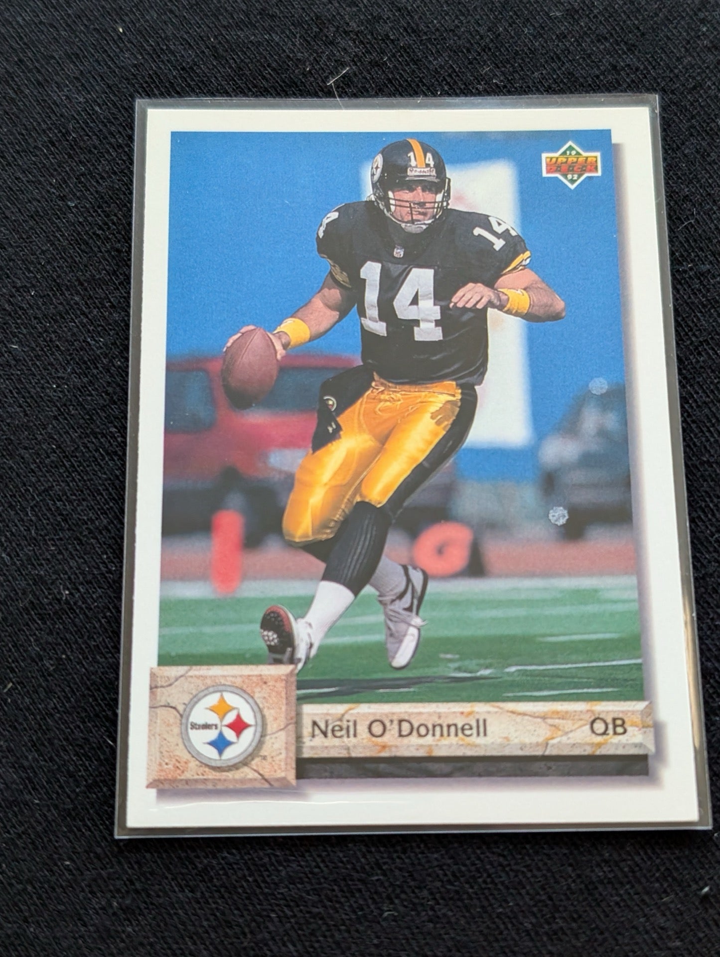 Neil O'Donnell Steelers QB Lot (2) 1994 UD Electric Gold & 1992 UD Base