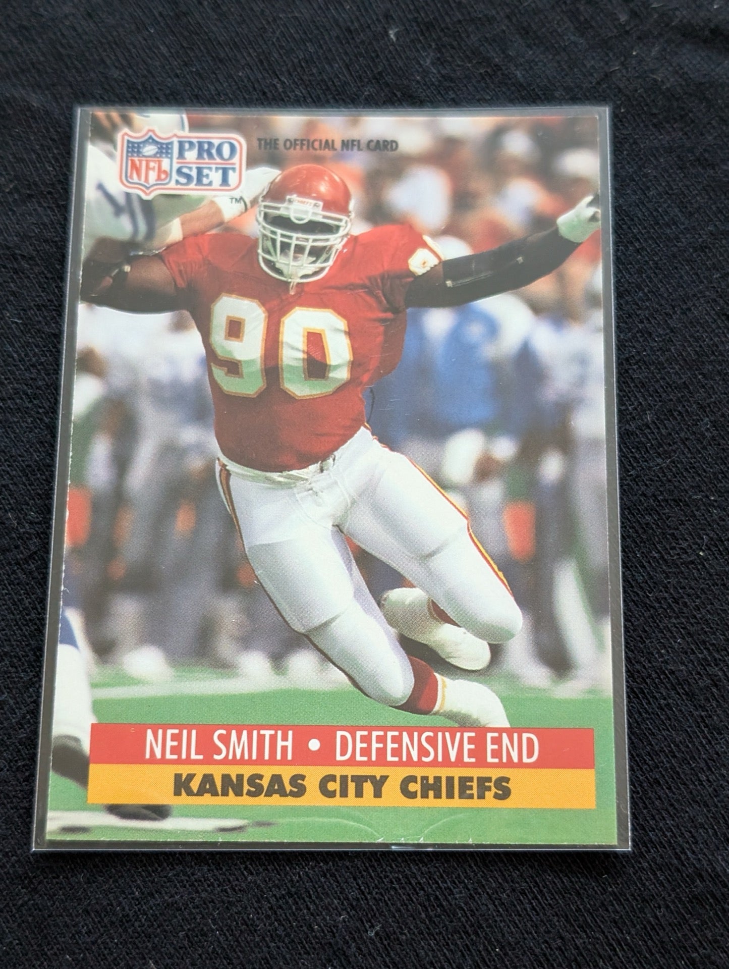 Neil Smith Chiefs Legend DE Lot (2) 1991 Pro Set & 1994 Collector's Choice