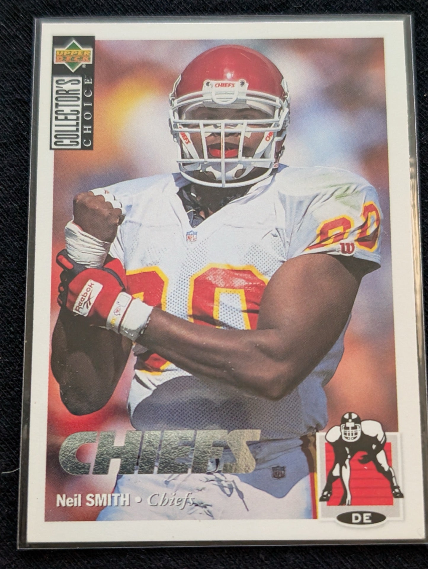 Neil Smith Chiefs Legend DE Lot (2) 1991 Pro Set & 1994 Collector's Choice