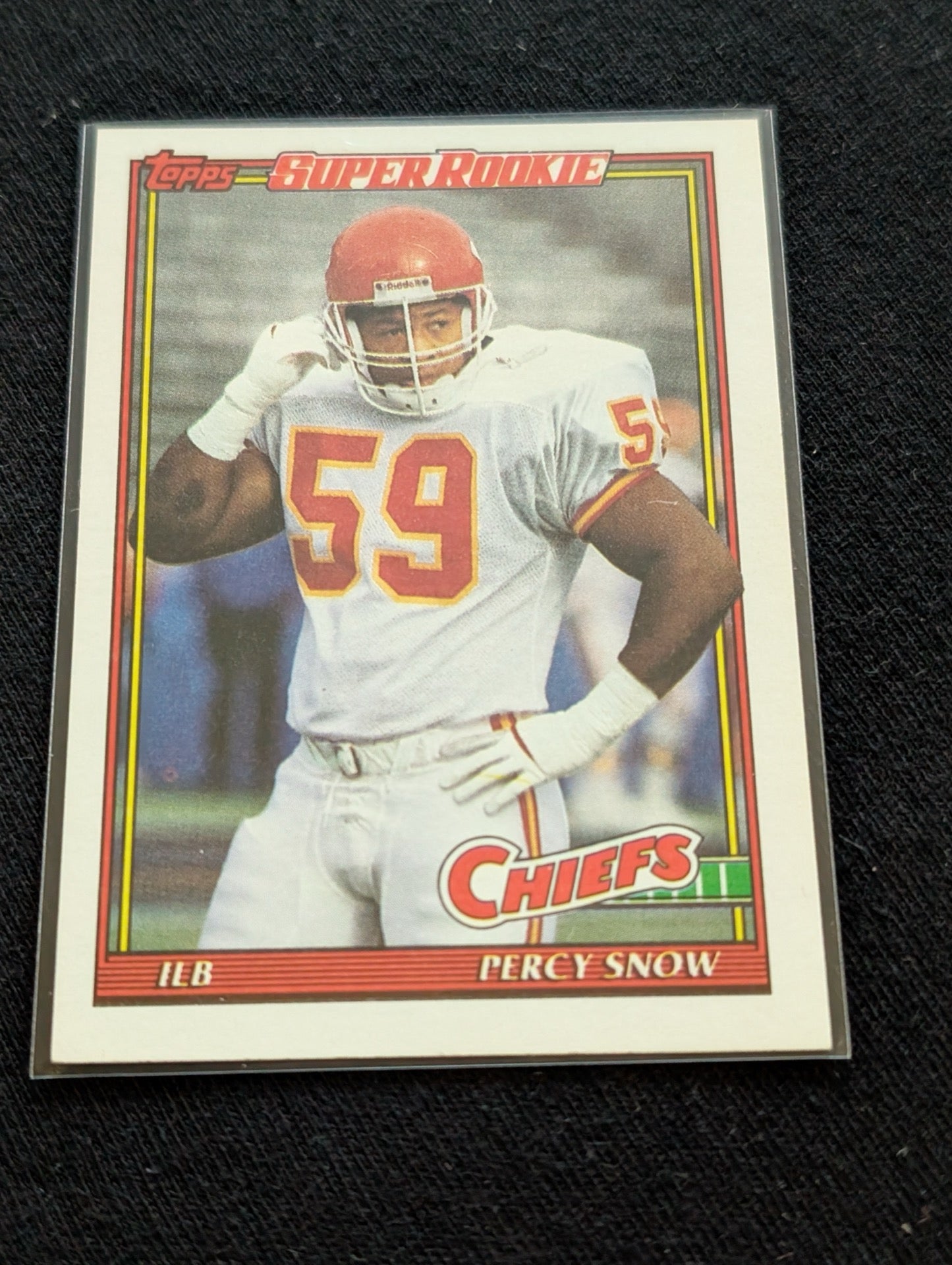 Percy Snow Chiefs Rookie Card Lot (3) 1990 Topps Super Rookie Draft Pick Pro Set