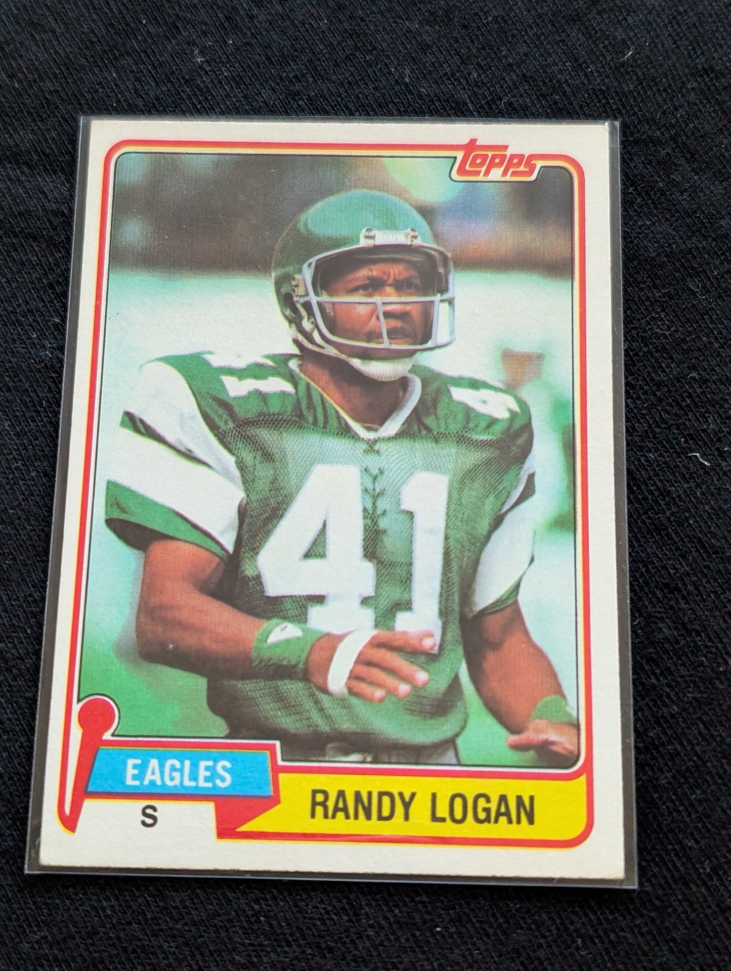 Randy Logan Philadelphia Eagles Vintage Topps Lot (2) 1980 & 1981 Safety
