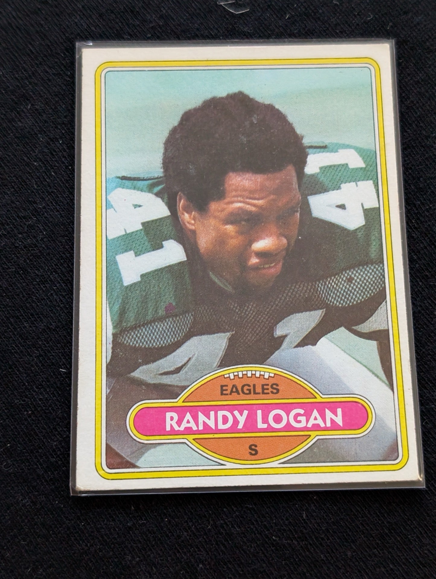 Randy Logan Philadelphia Eagles Vintage Topps Lot (2) 1980 & 1981 Safety