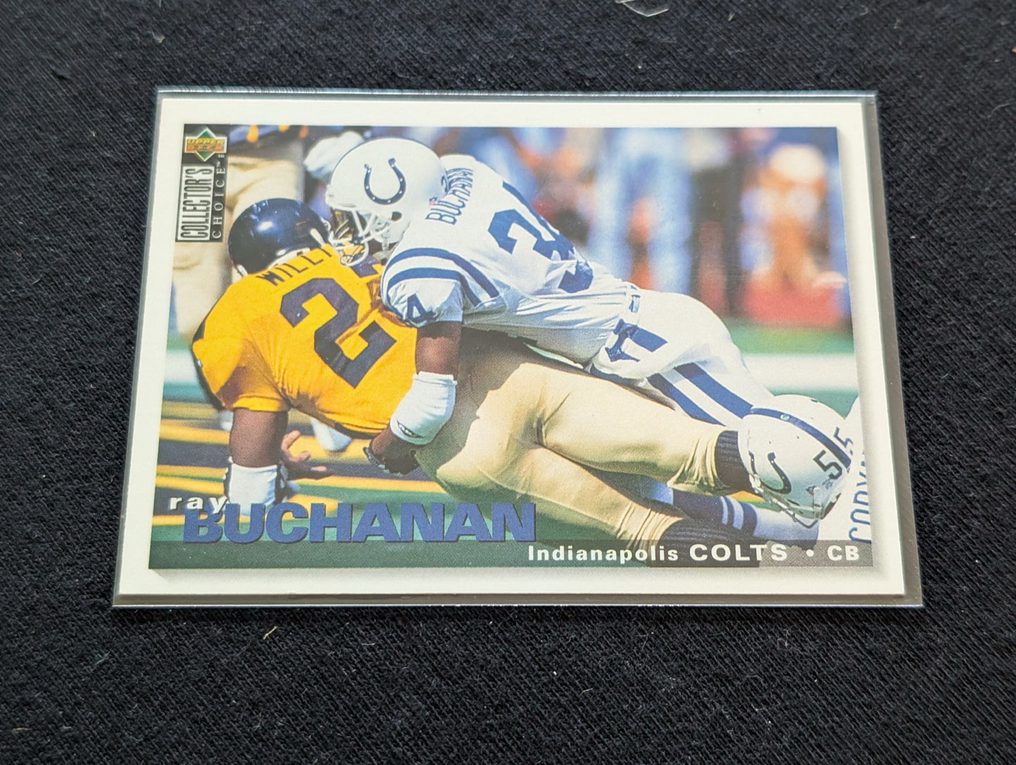 Ray Buchanan Colts CB Lot (2) 1994 & 1995 Collector's Choice Pro Bowler