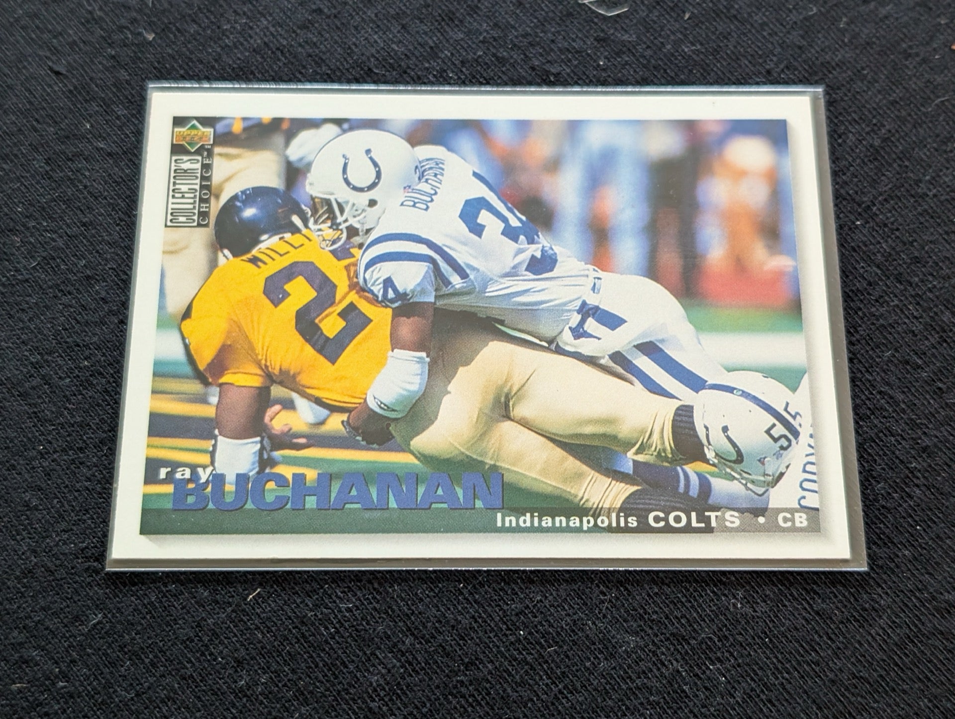 Ray Buchanan Colts CB Lot (2) 1994 & 1995 Collector's Choice Pro Bowler
