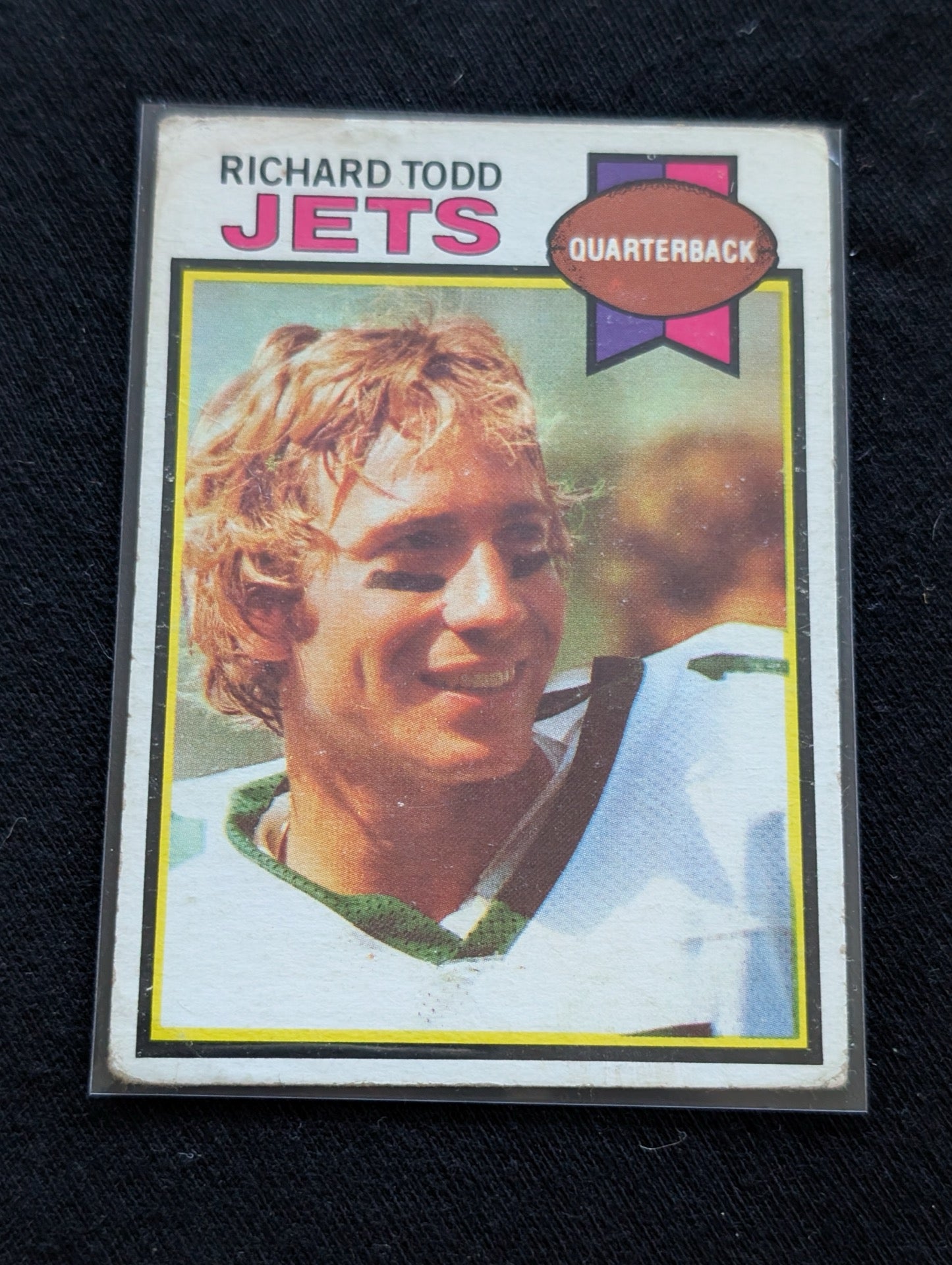 Richard Todd New York Jets QB Vintage Topps Lot (3) 1980 1981 1982 In Action