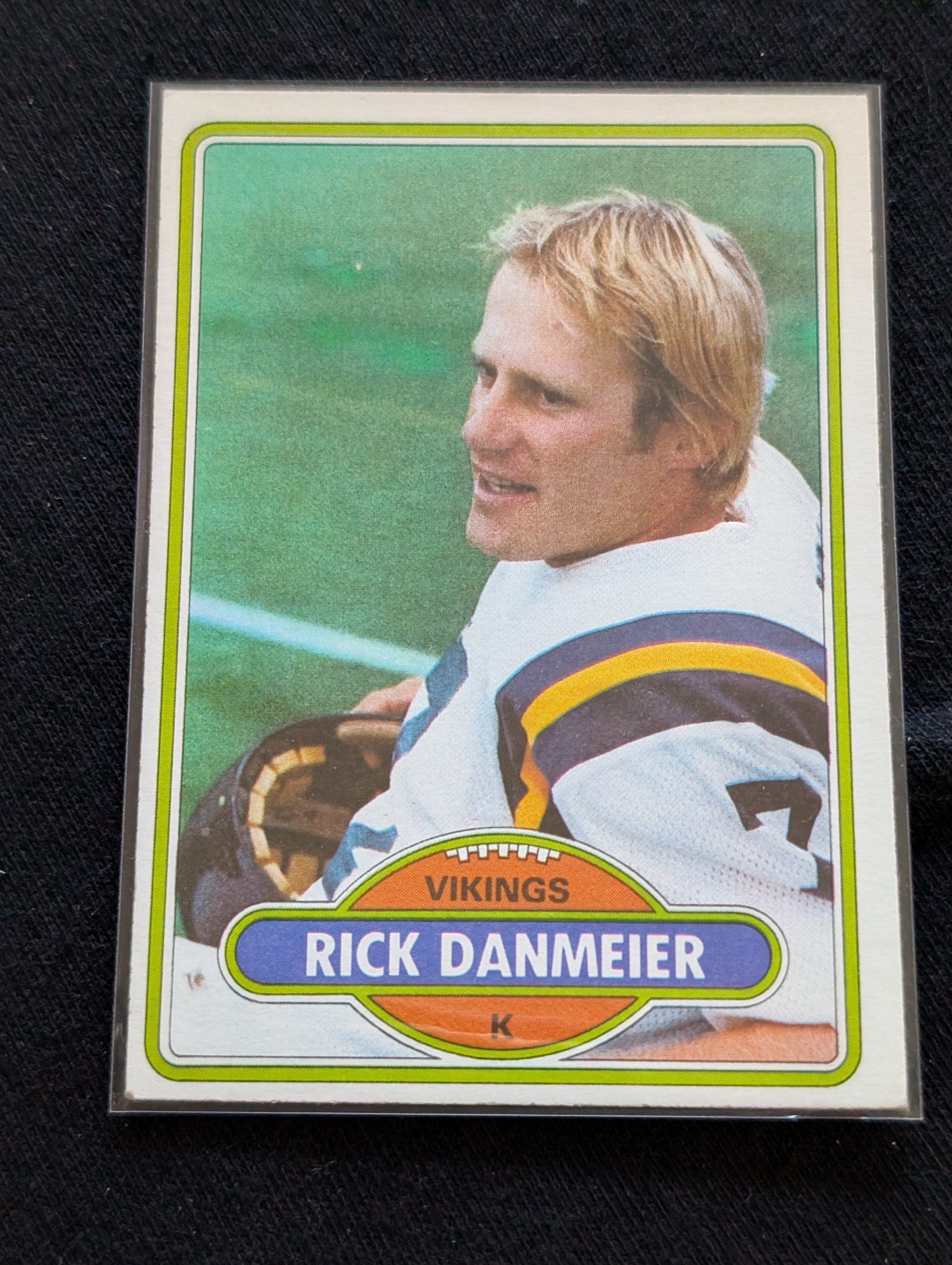 Rick Danmeier Minnesota Vikings Kicker Vintage Topps Lot (2) 1980 & 1981