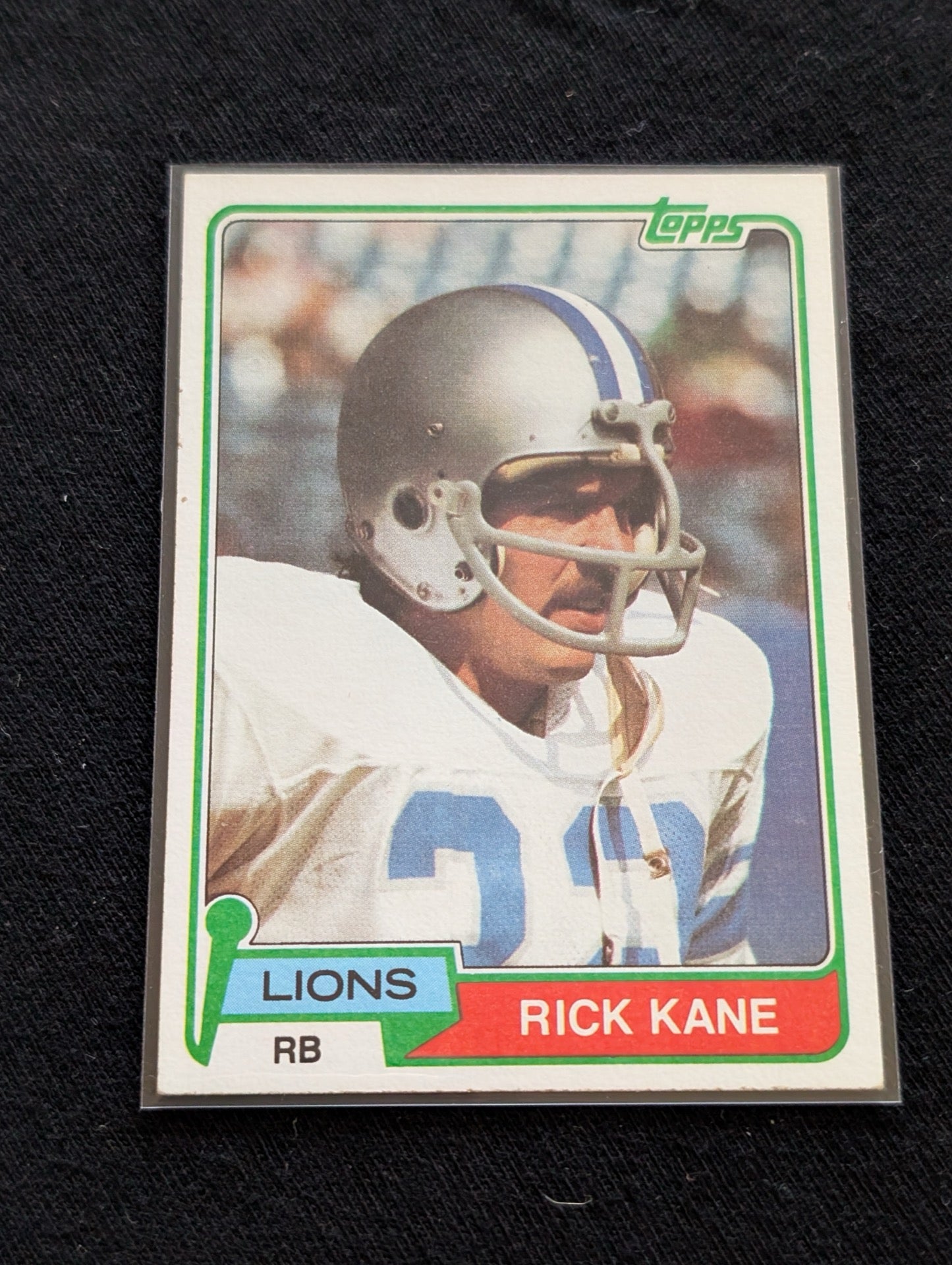Rick Kane Detroit Lions Vintage Topps Lot (3) 1980 1981 1982 RB