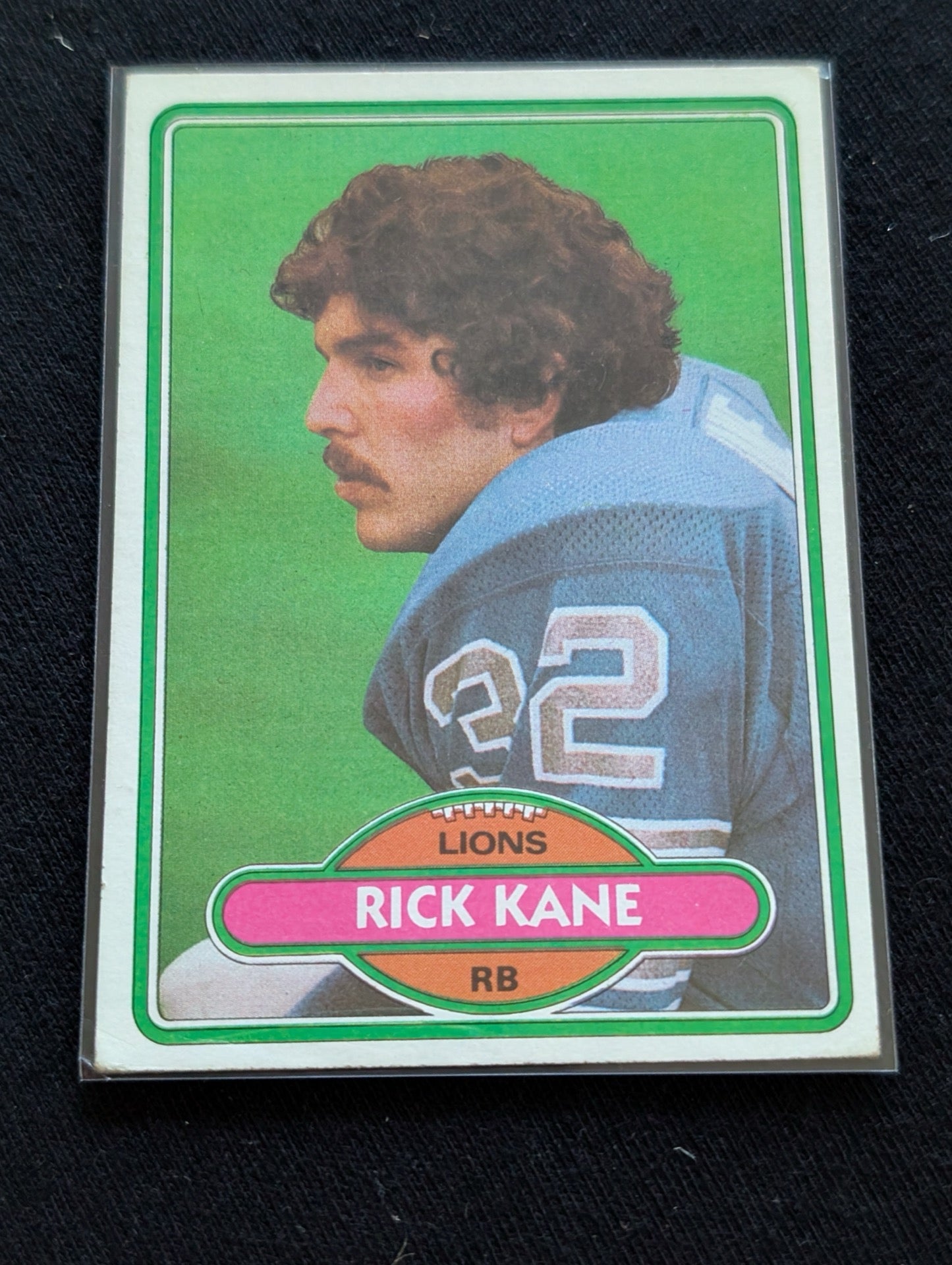 Rick Kane Detroit Lions Vintage Topps Lot (3) 1980 1981 1982 RB