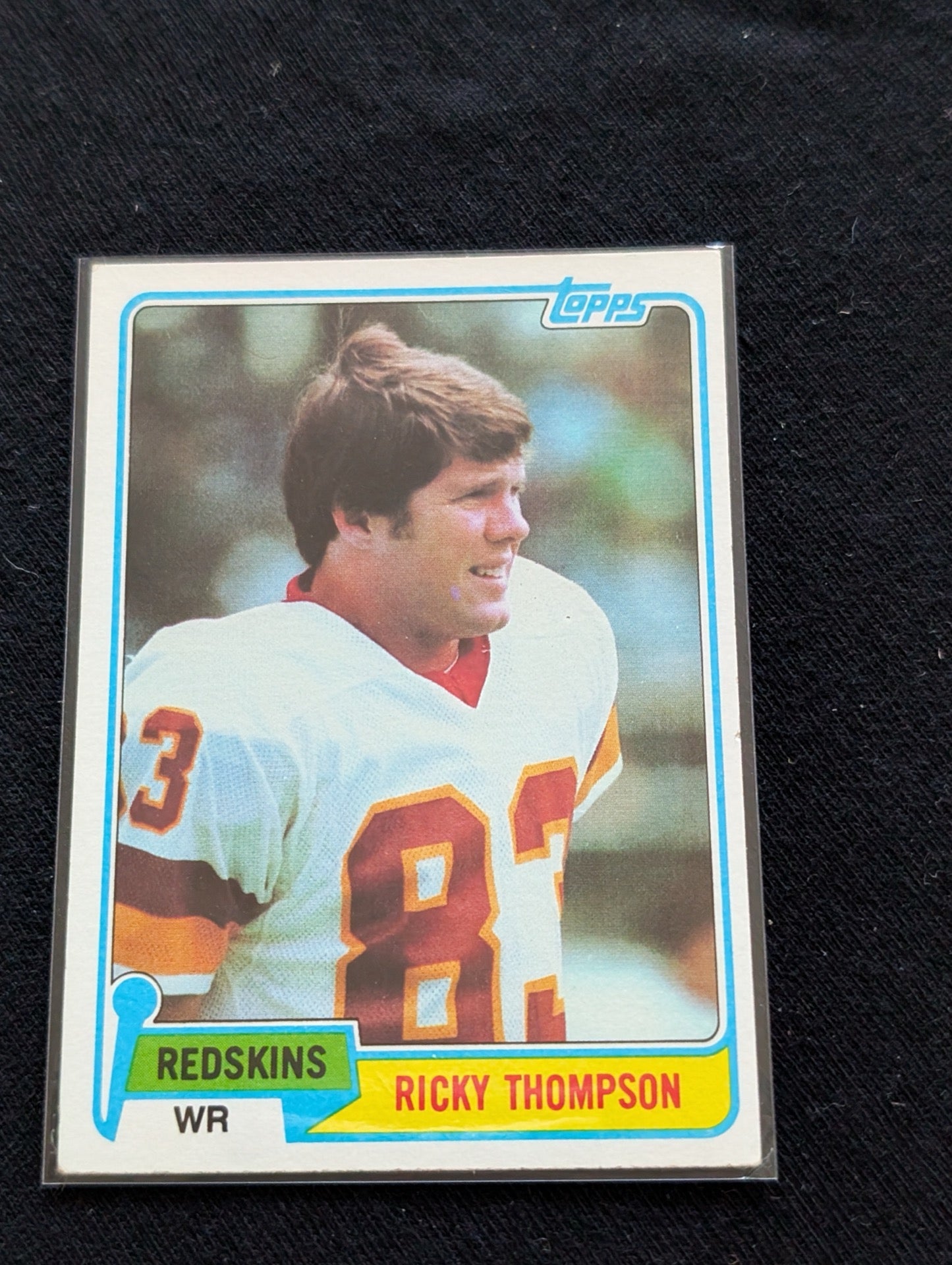 Ricky Thompson Washington Redskins Vintage Topps Lot (2) 1980 & 1981 WR