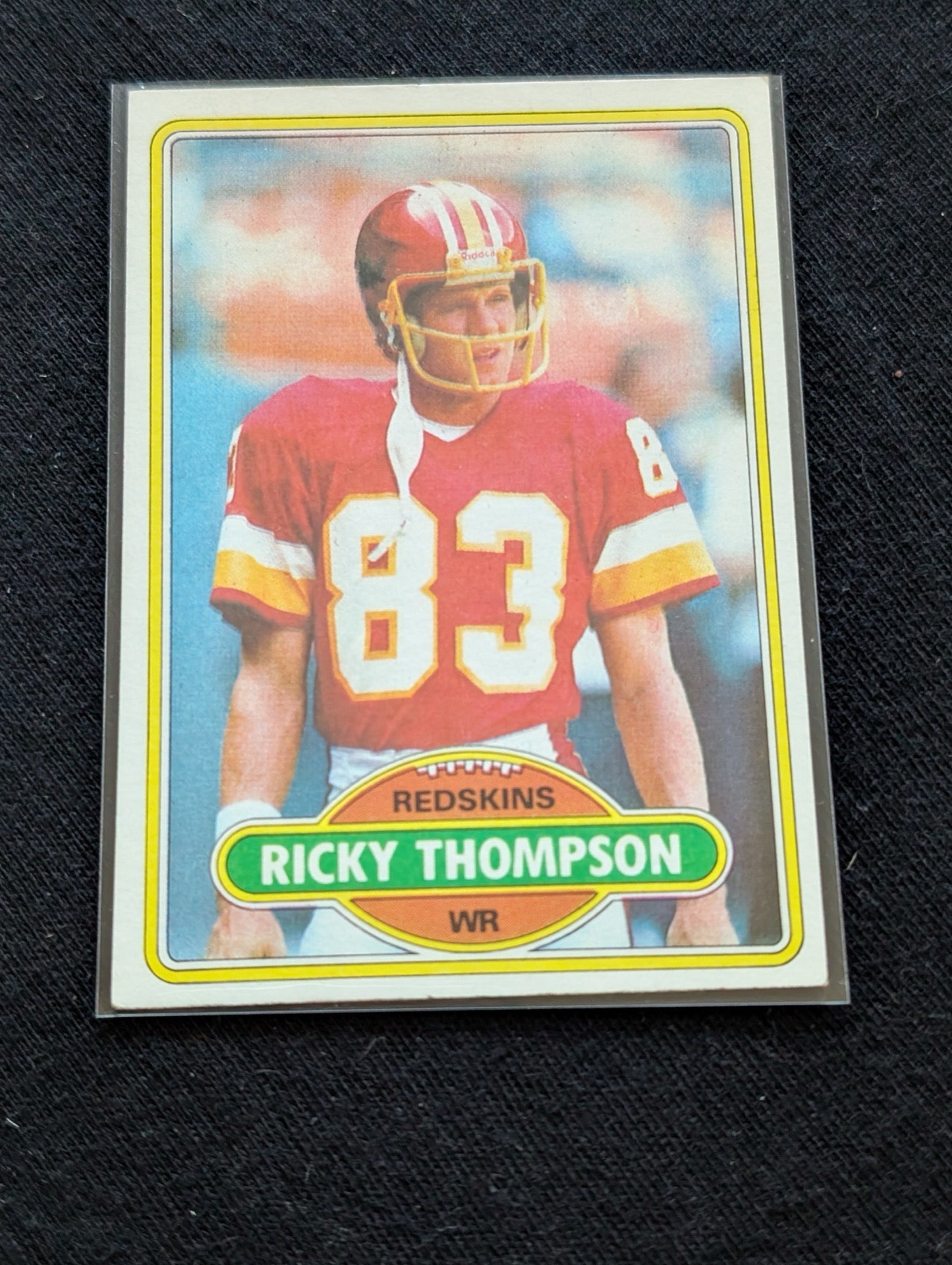 Ricky Thompson Washington Redskins Vintage Topps Lot (2) 1980 & 1981 WR