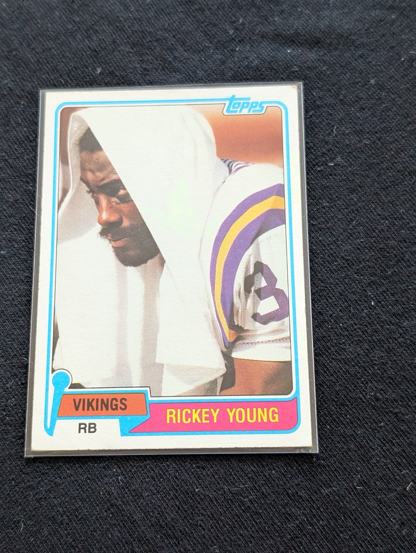 Rickey Young Vikings Vintage Topps Lot (2) 1980 & 1981 Pro Bowl RB