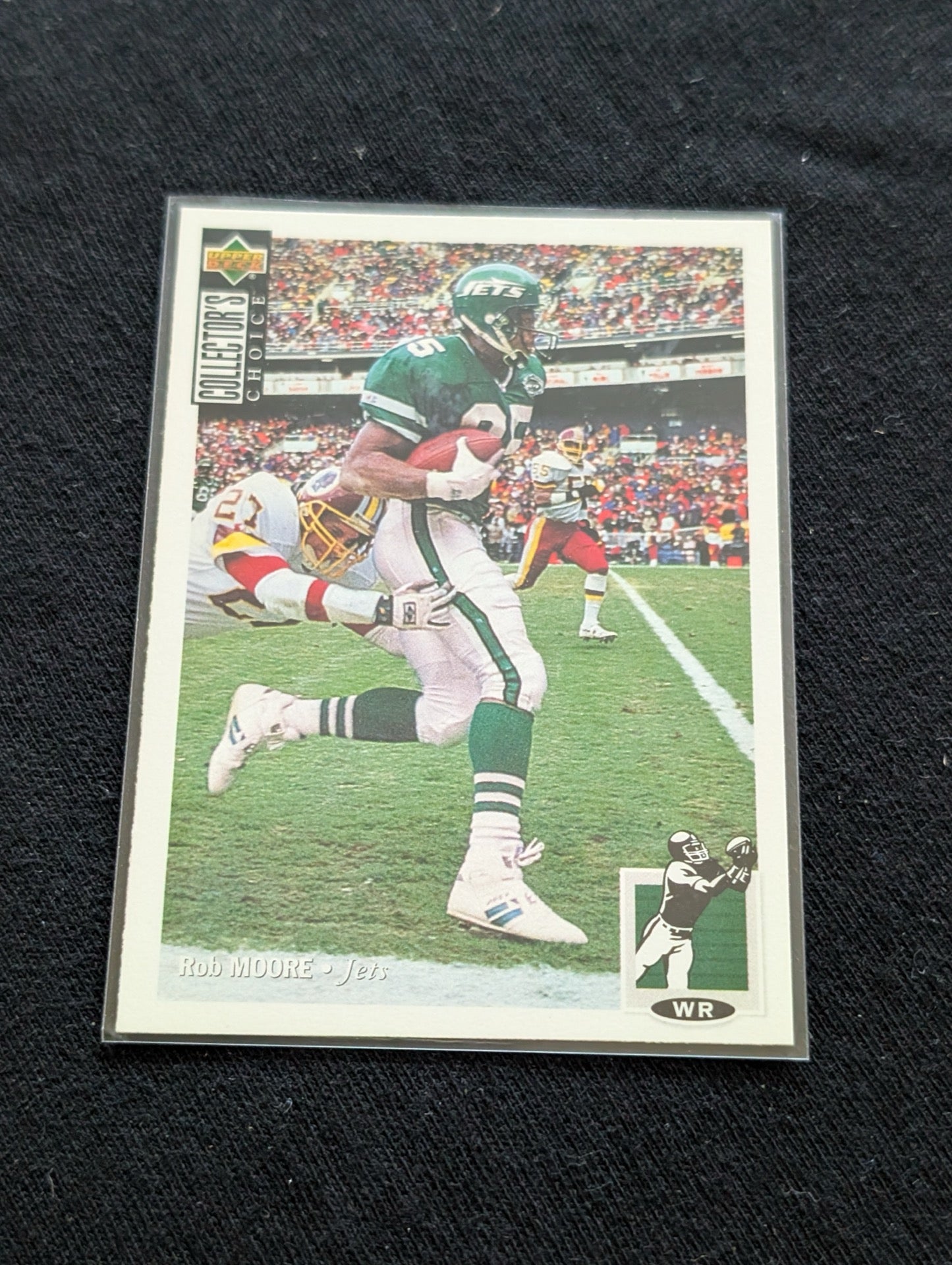 Rob Moore Jets Pro Bowl WR Lot (2) 1990 Pro Set RC & 1994 Collector's Choice