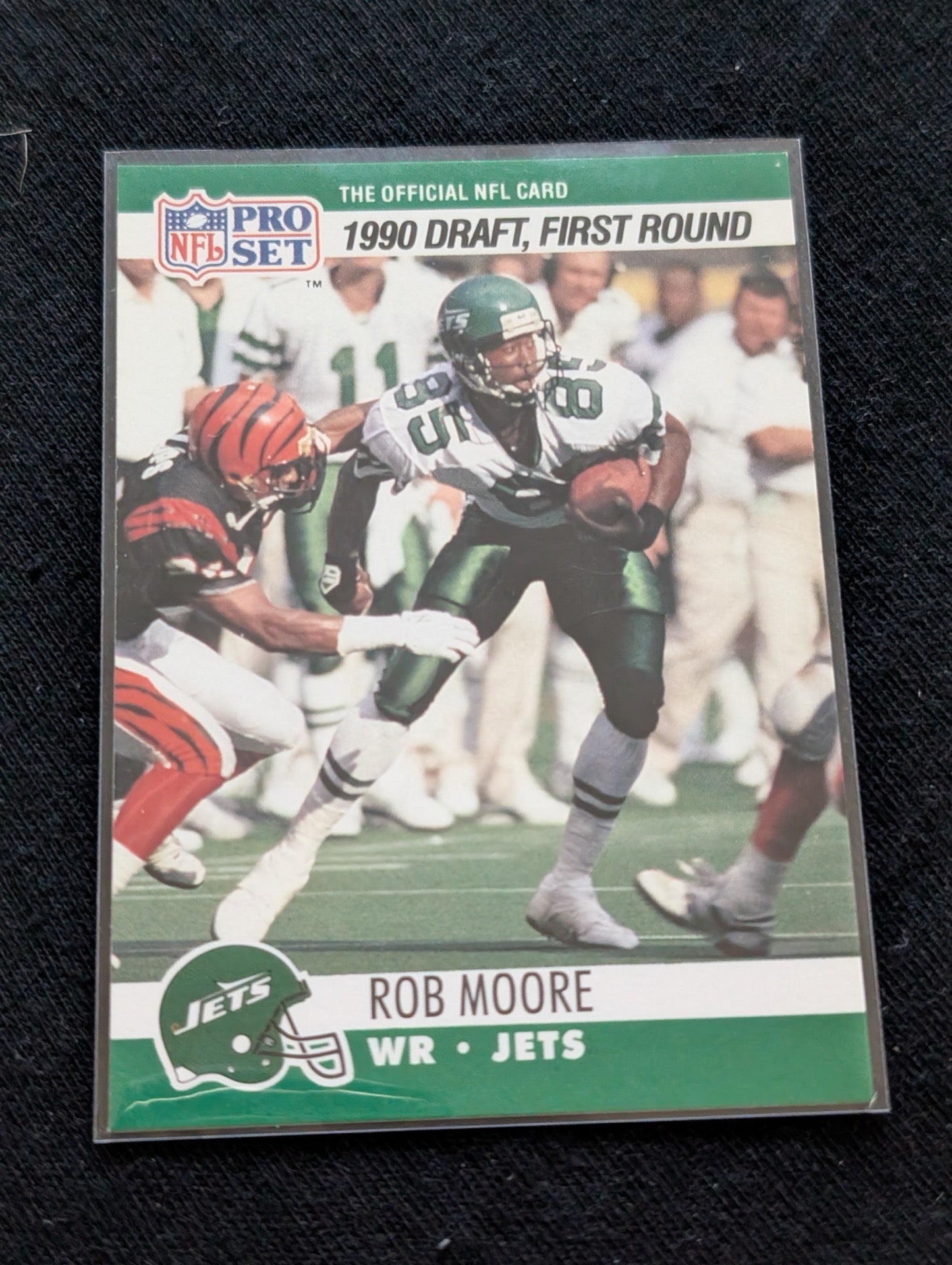 Rob Moore Jets Pro Bowl WR Lot (2) 1990 Pro Set RC & 1994 Collector's Choice