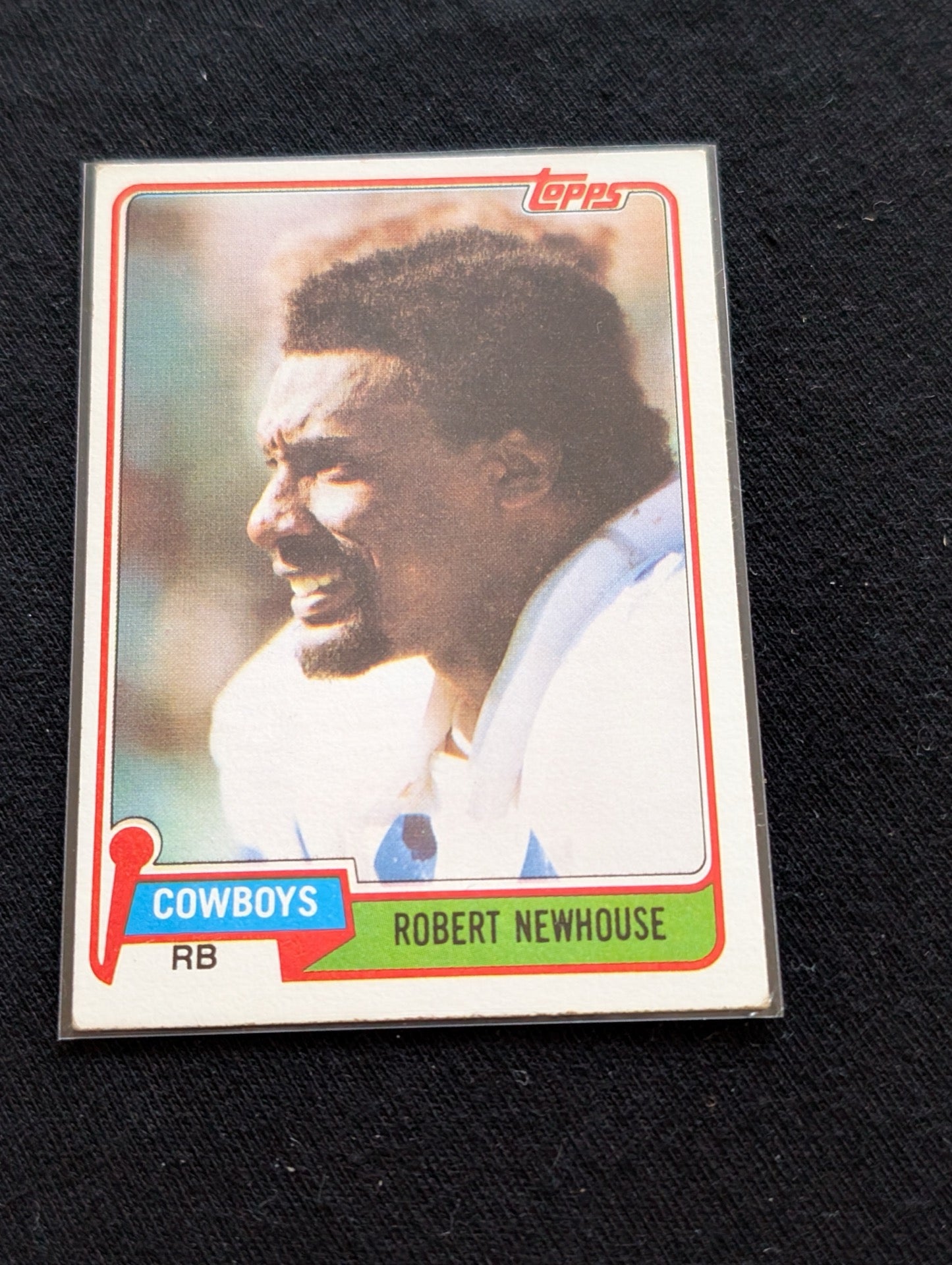Robert Newhouse Cowboys Vintage Topps Lot (2) 1980 & 1981 Super Bowl Champ FB