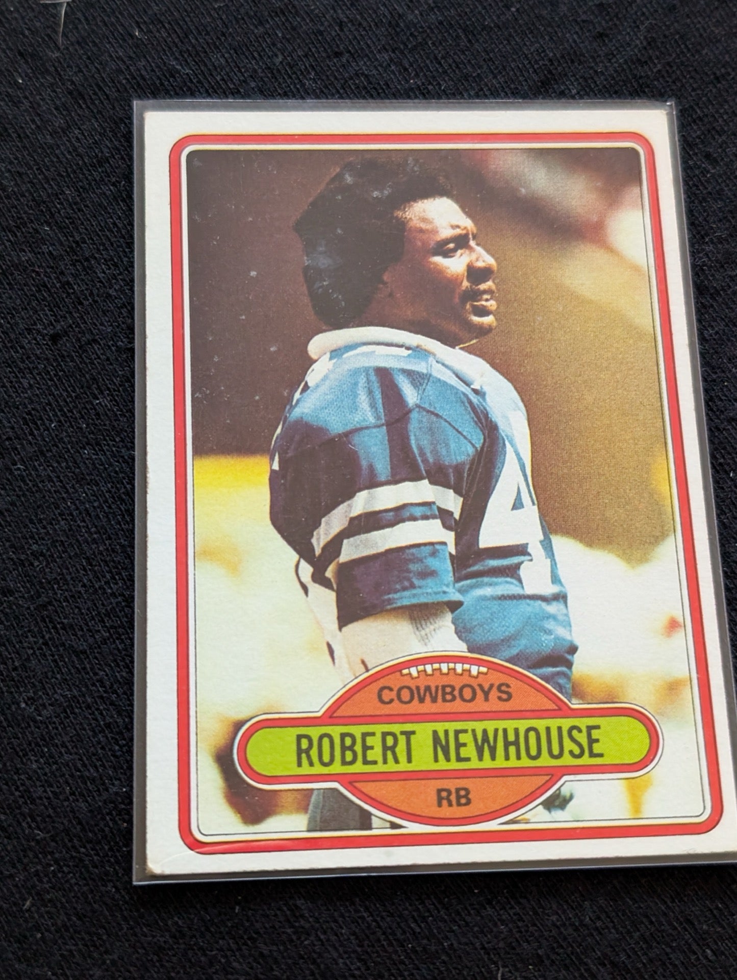 Robert Newhouse Cowboys Vintage Topps Lot (2) 1980 & 1981 Super Bowl Champ FB