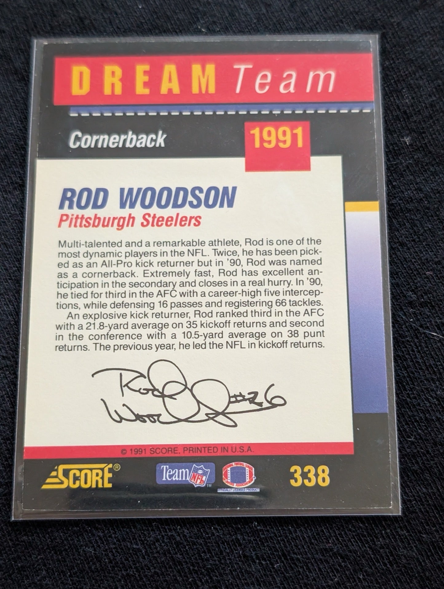 Rod Woodson HOF Steelers Legend Lot (12) 90s Score Pro Set Topps UD Pro Bowl