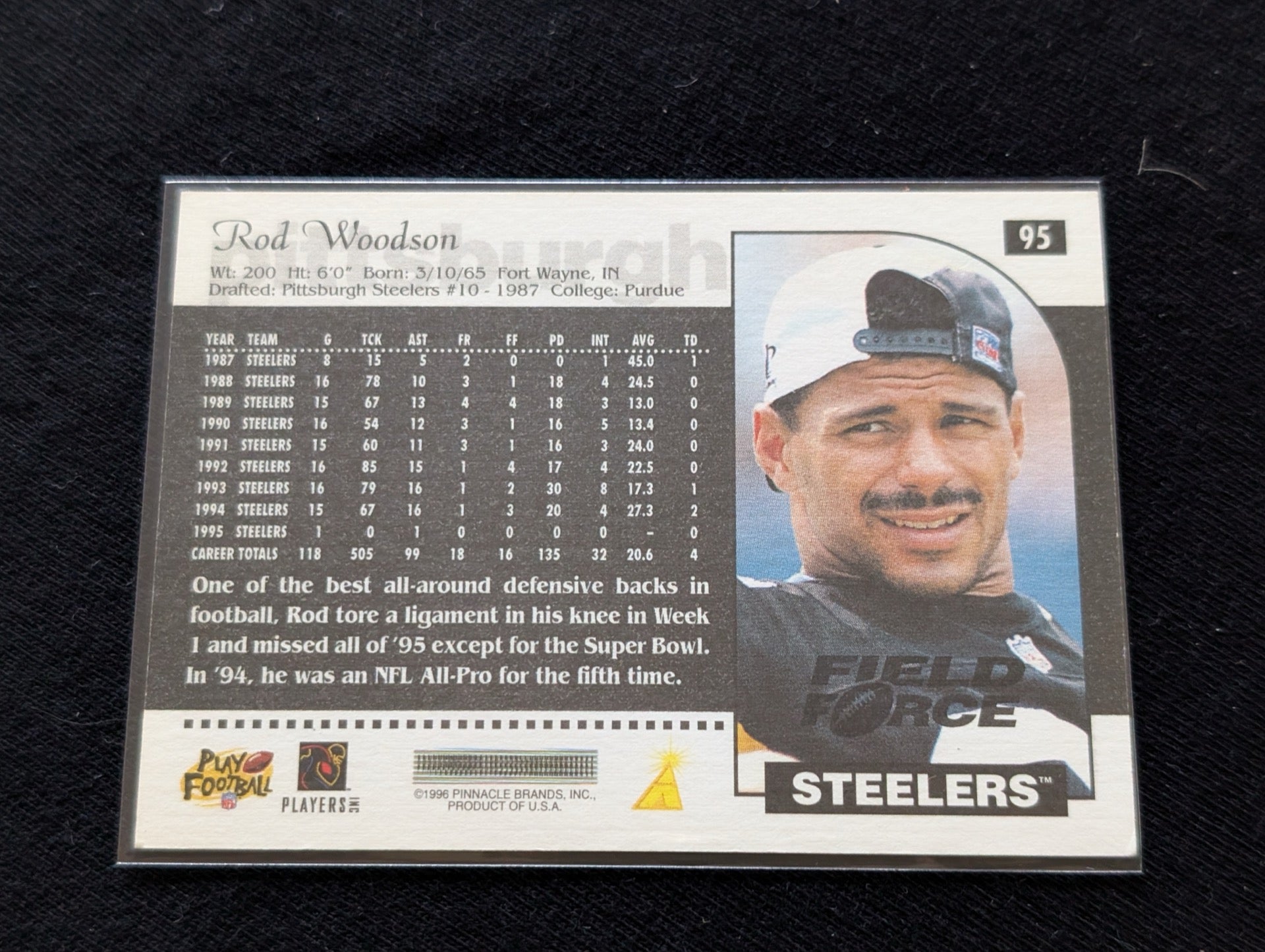 Rod Woodson HOF Steelers Legend Lot (12) 90s Score Pro Set Topps UD Pro Bowl