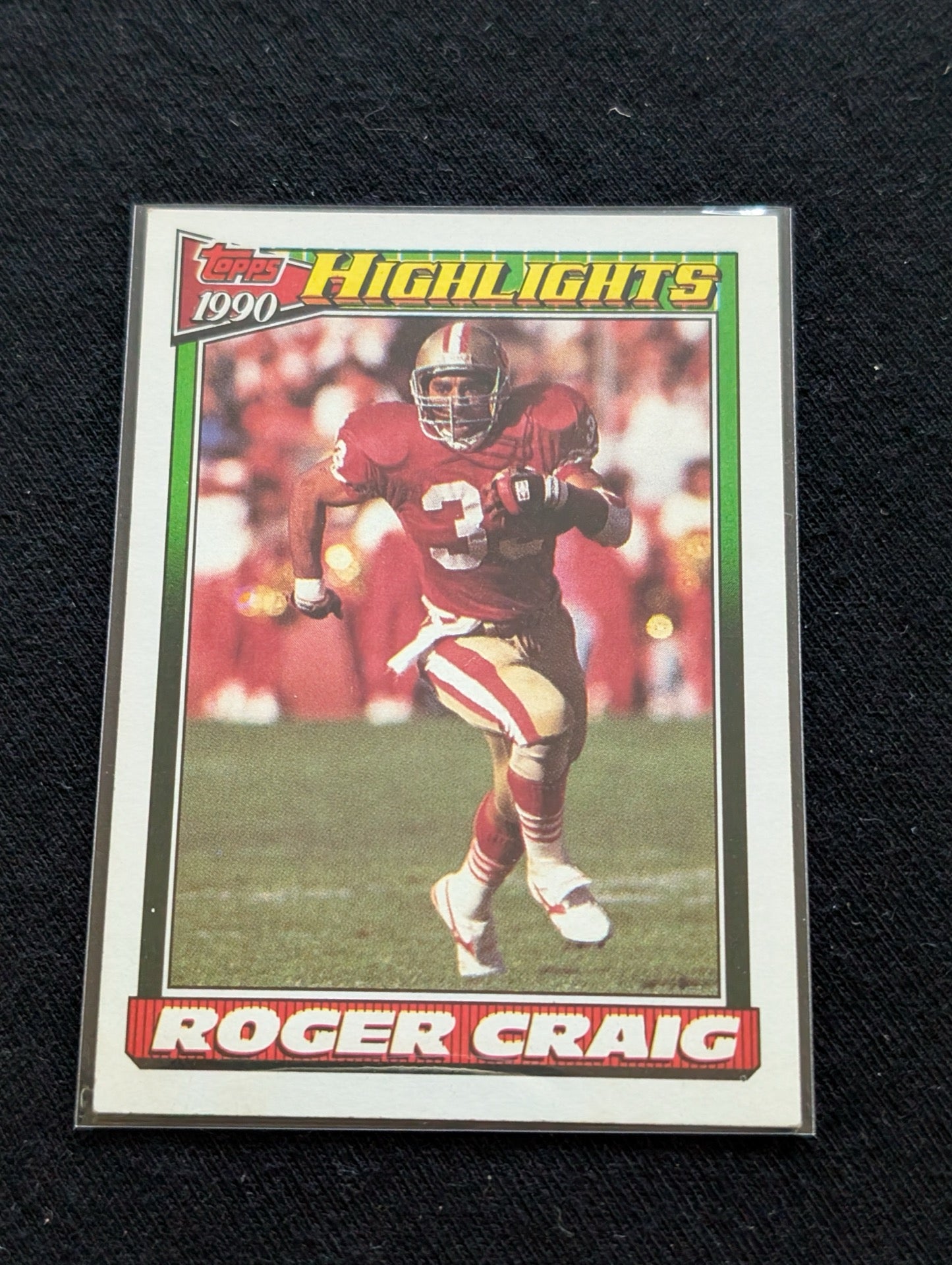 Roger Craig 49ers Legend Lot (2) 1990 Topps & Highlights OPOY 3x SB Champ