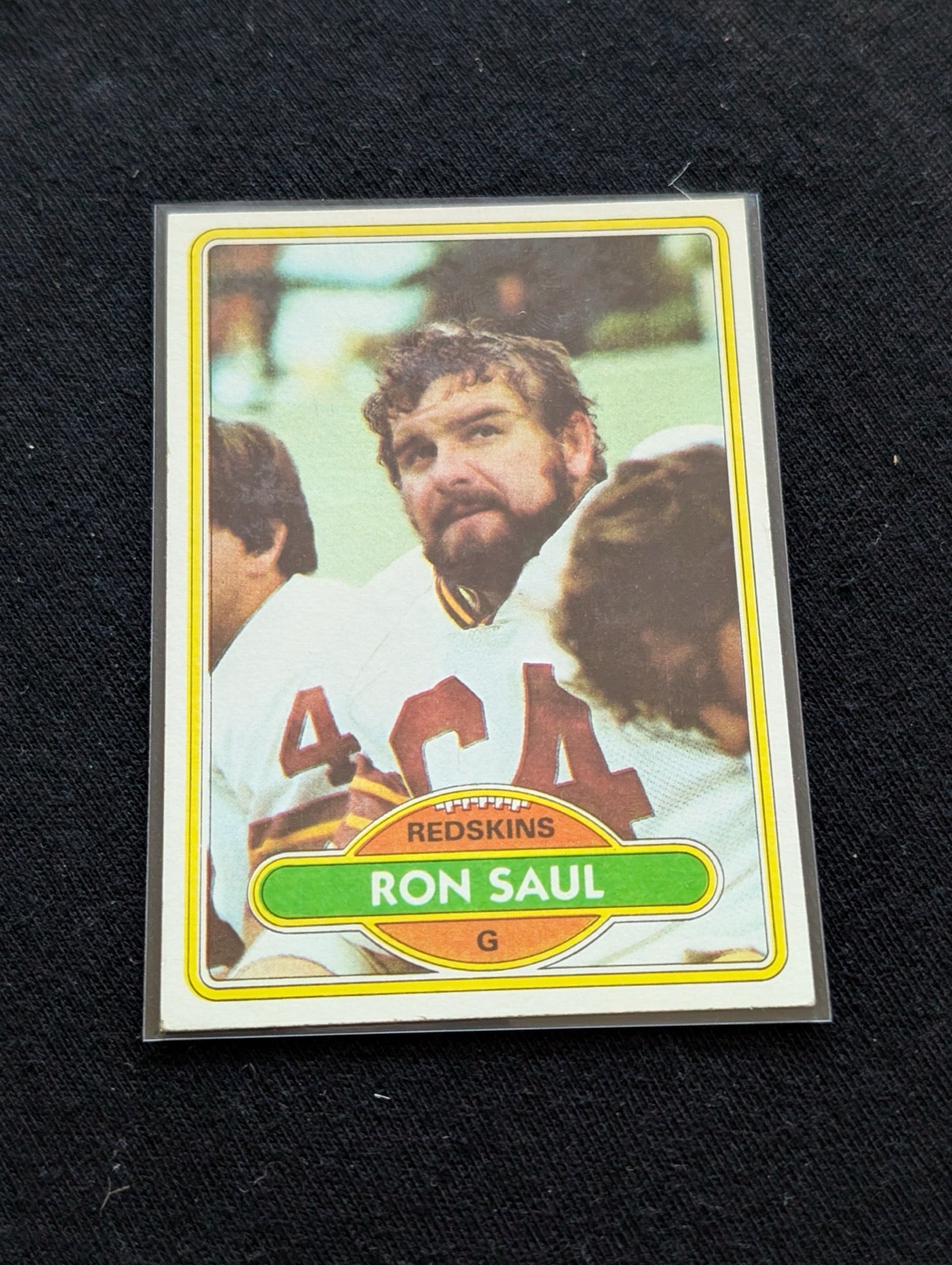 Ron Saul Washington Redskins Vintage Topps Lot (2) 1980 & 1981 Guard