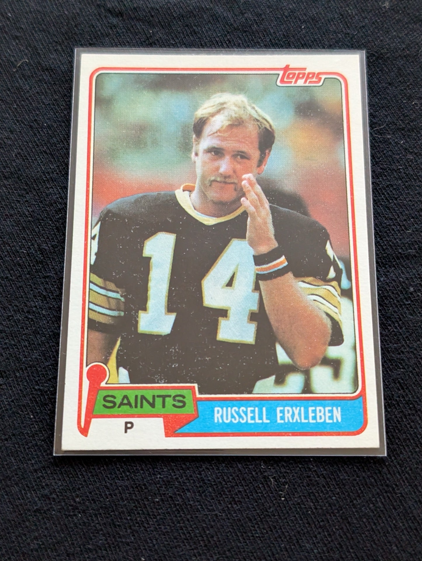 Russell Erxleben Saints Punter Vintage Topps Lot (3) 1980 1981 1982