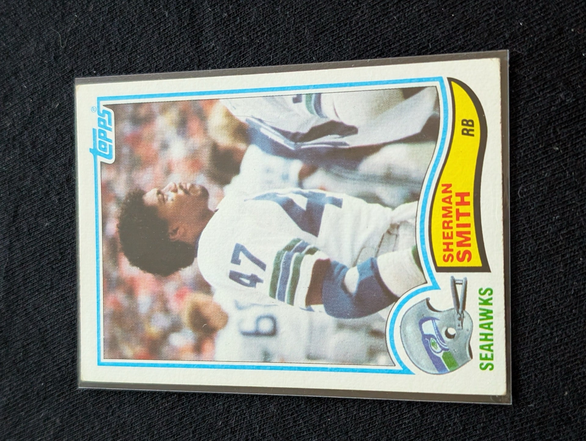 Sherman Smith Seahawks Vintage Topps Lot (2) 1980 & 1981 Original Seahawk