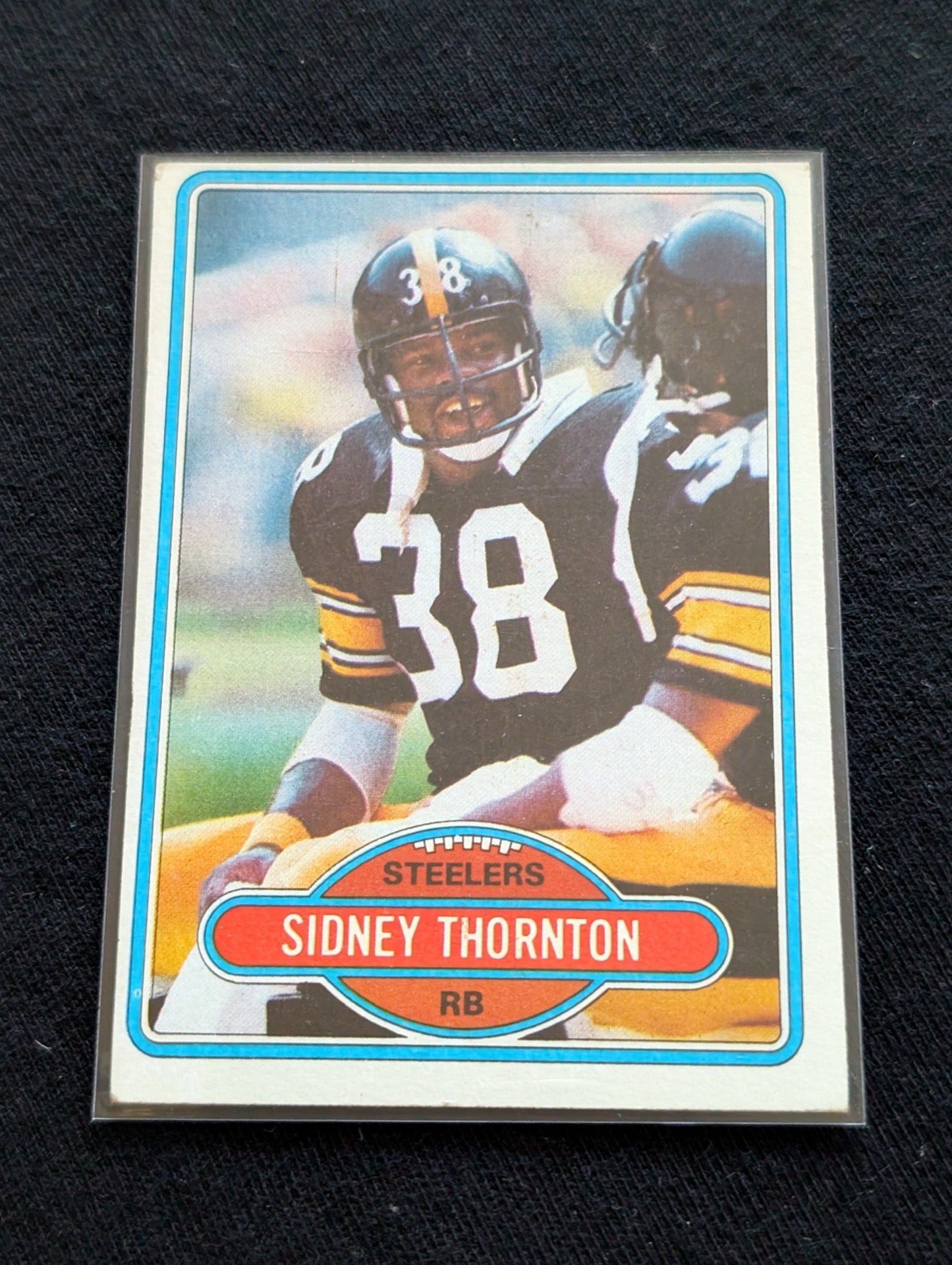 Sidney Thornton Steelers Vintage Topps Lot (2) 1980 & 1981 2x SB Champ