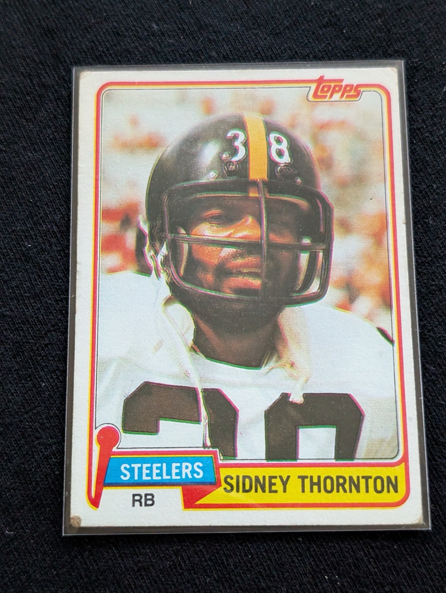 Sidney Thornton Steelers Vintage Topps Lot (2) 1980 & 1981 2x SB Champ