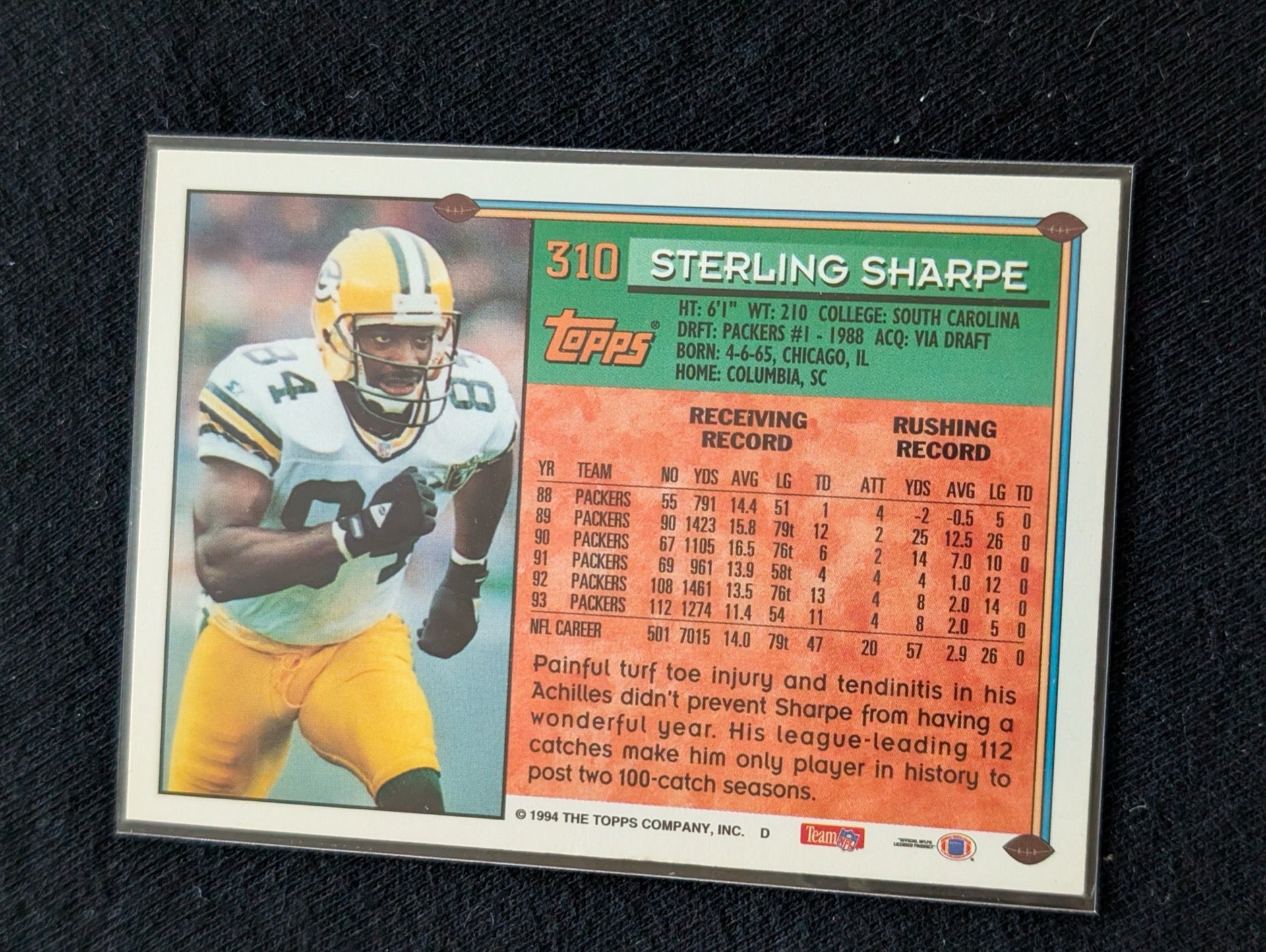 Sterling Sharpe Packers Legend Lot (11) 90s All-Pro WR Topps UD Score Pro Line