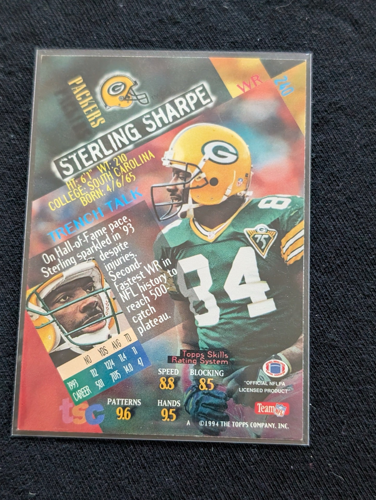 Sterling Sharpe Packers Legend Lot (11) 90s All-Pro WR Topps UD Score Pro Line
