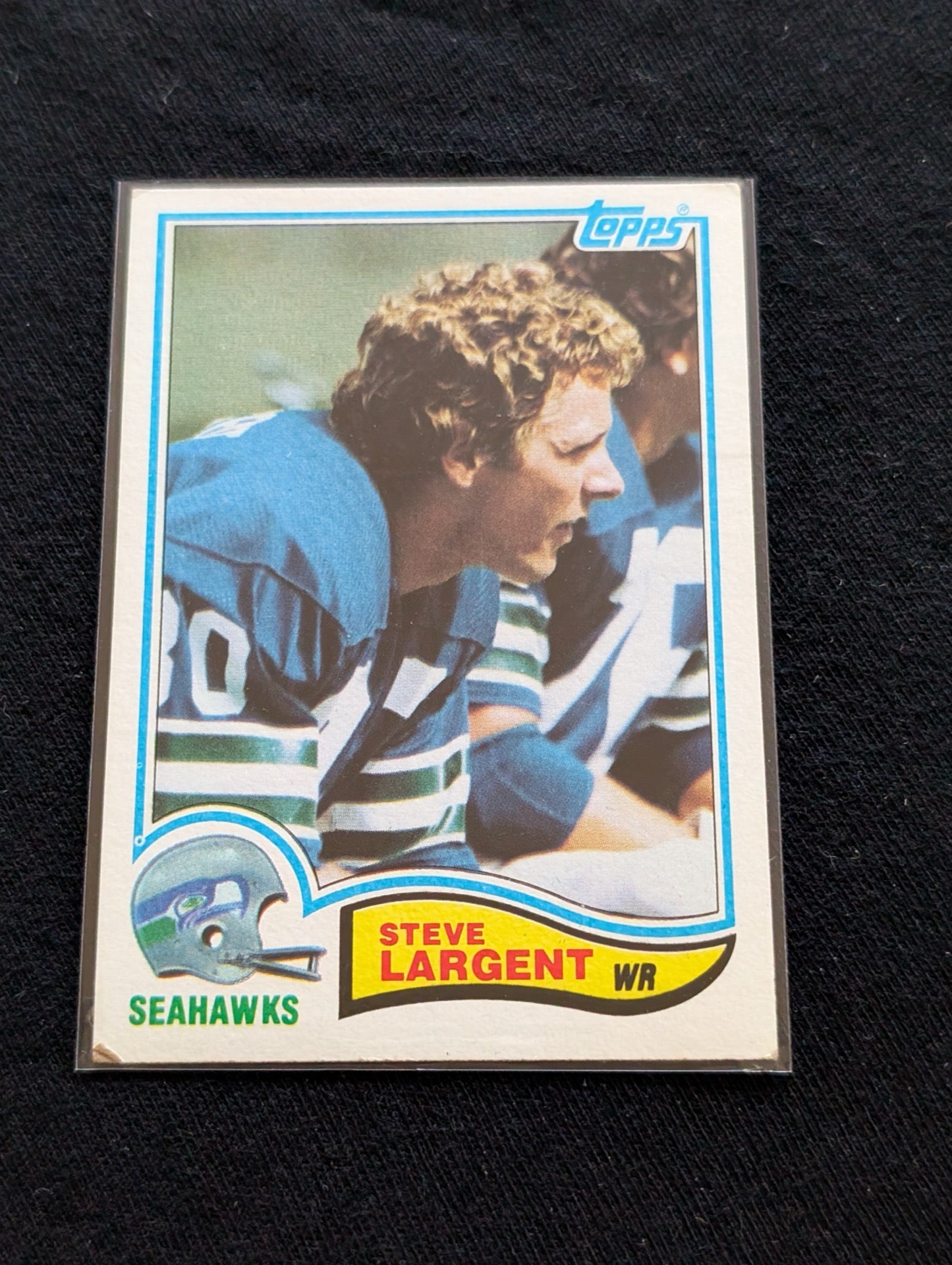 Steve Largent HOF Seahawks Legend Vintage Topps Lot (2) 1980 & 1981
