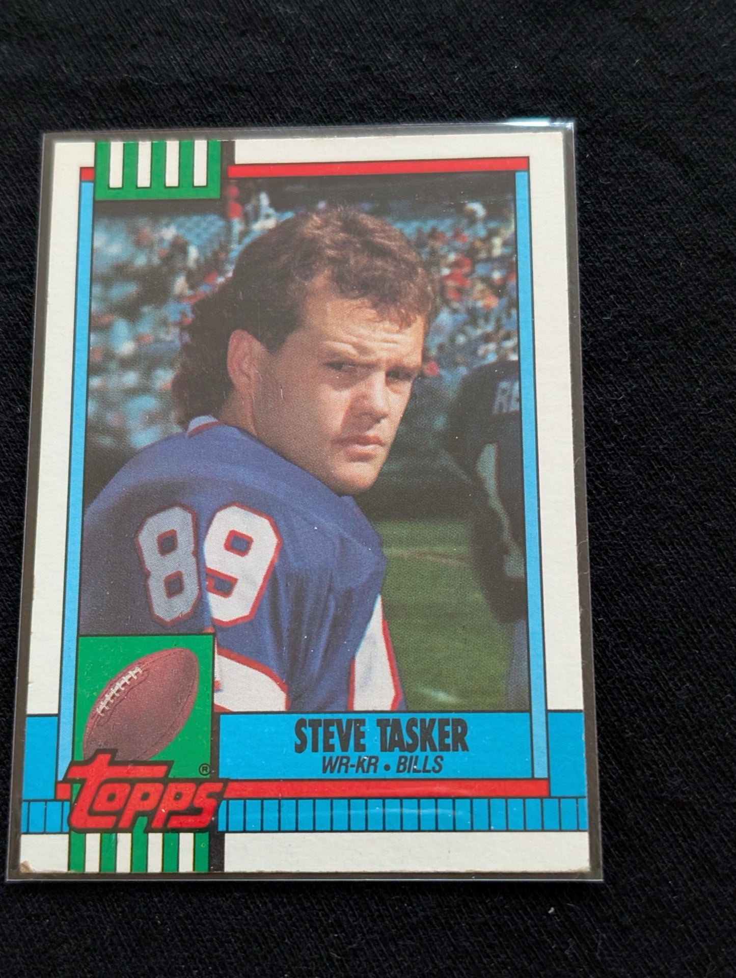 Steve Tasker Bills Legend Lot (2) 1990 Topps & 1994 Collector's Choice ST Icon
