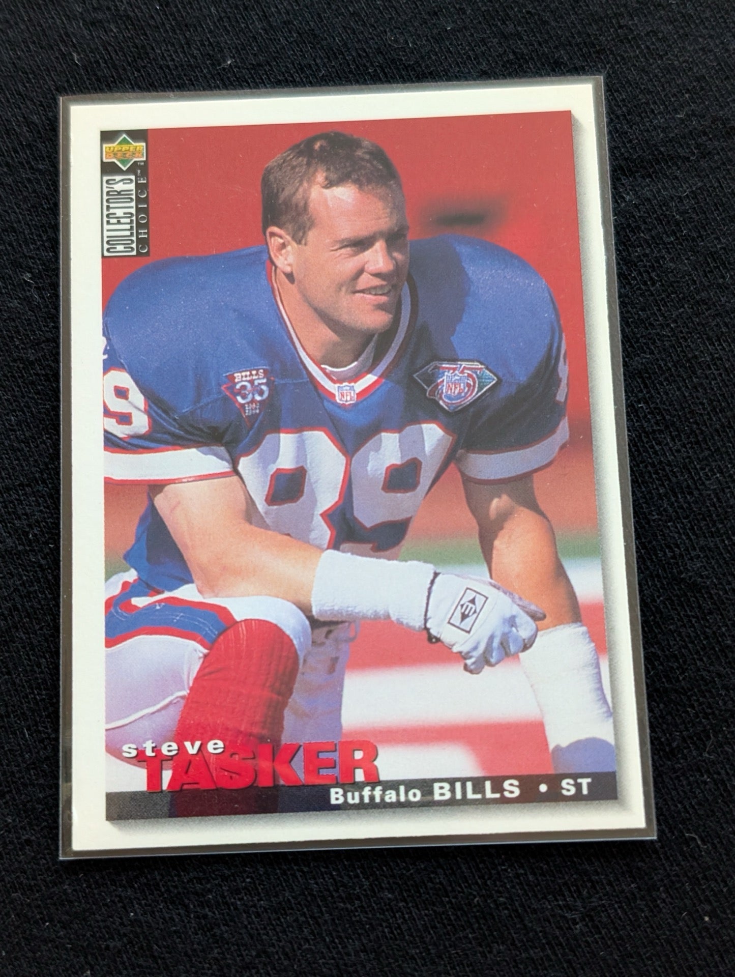 Steve Tasker Bills Legend Lot (2) 1990 Topps & 1994 Collector's Choice ST Icon