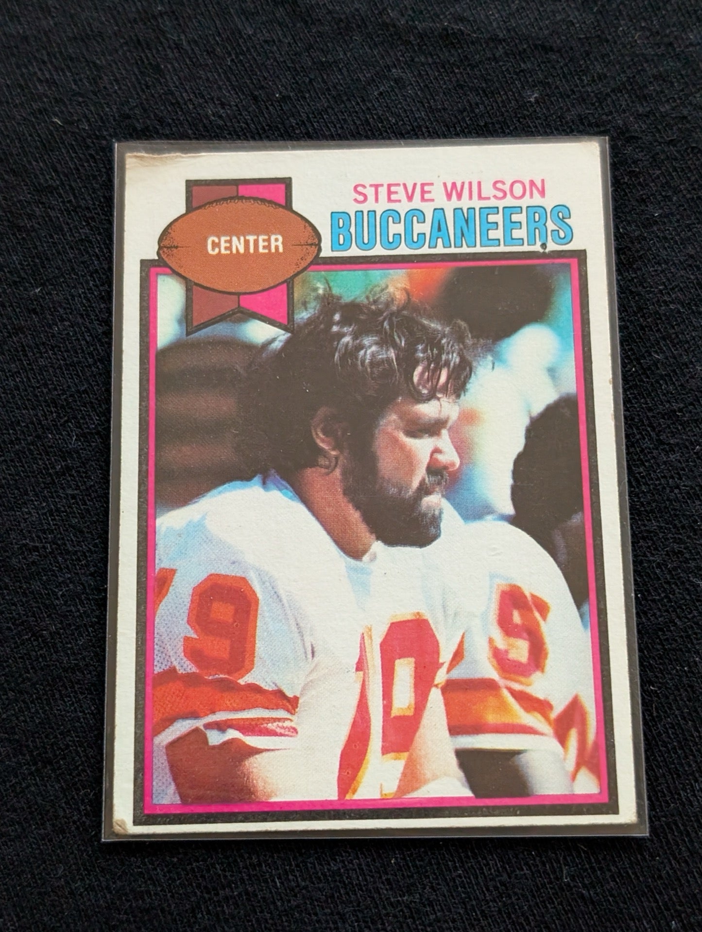 Steve Wilson Buccaneers Vintage Center Lot (2) 1978 & 1980 Topps
