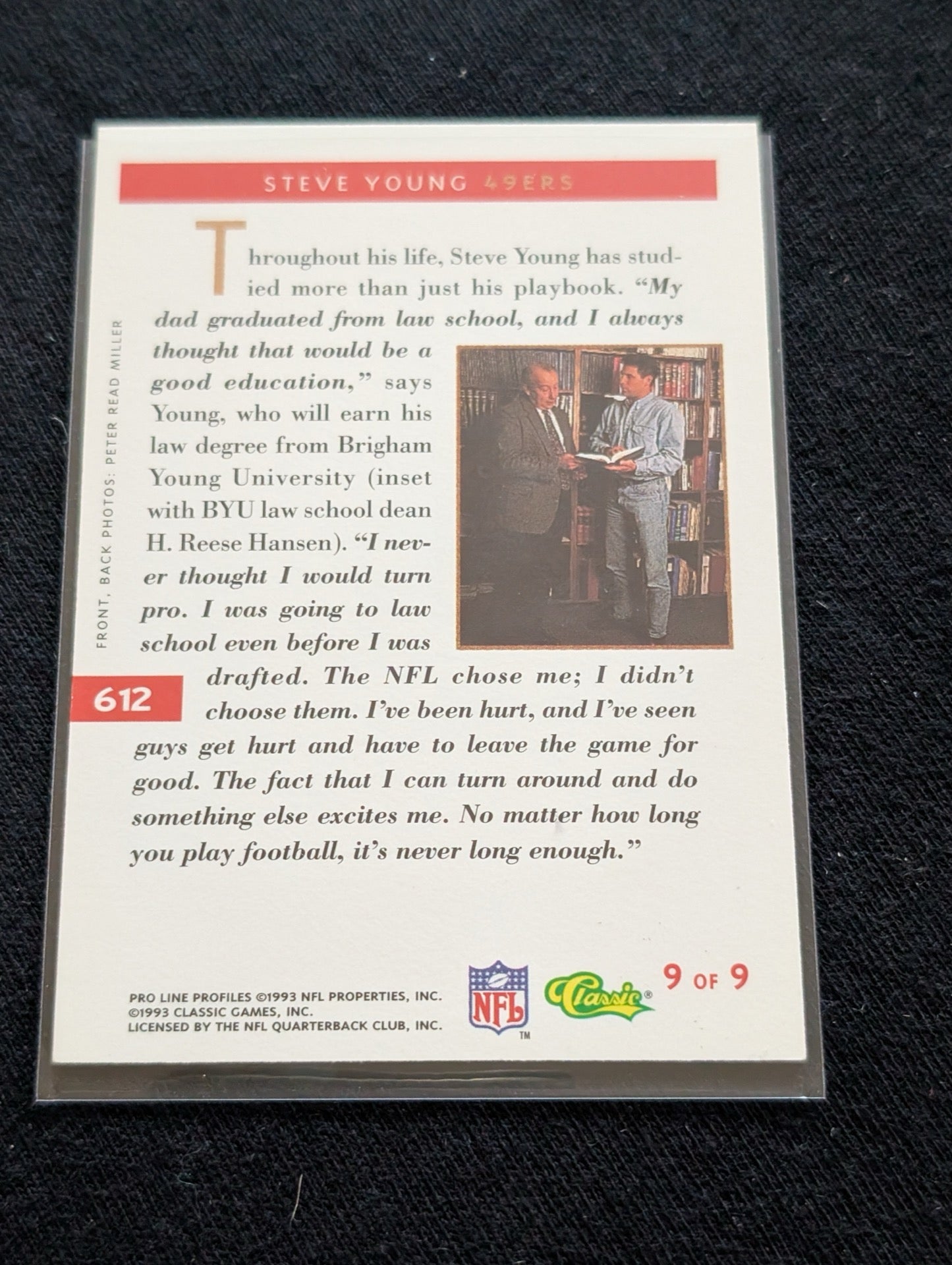 Steve Young HOF 49ers Legend Lot (3) 1990 Topps Action Packed 1991 Pro Line