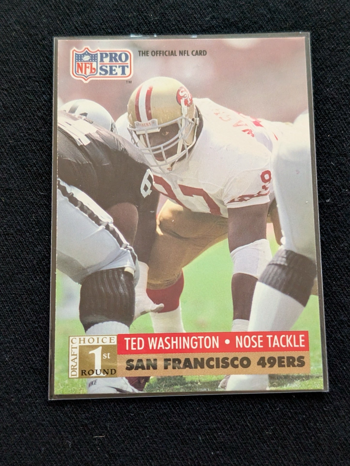 Ted Washington 49ers DT Rookie Lot (2) 1991 Topps Draft Pick & Pro Set RC