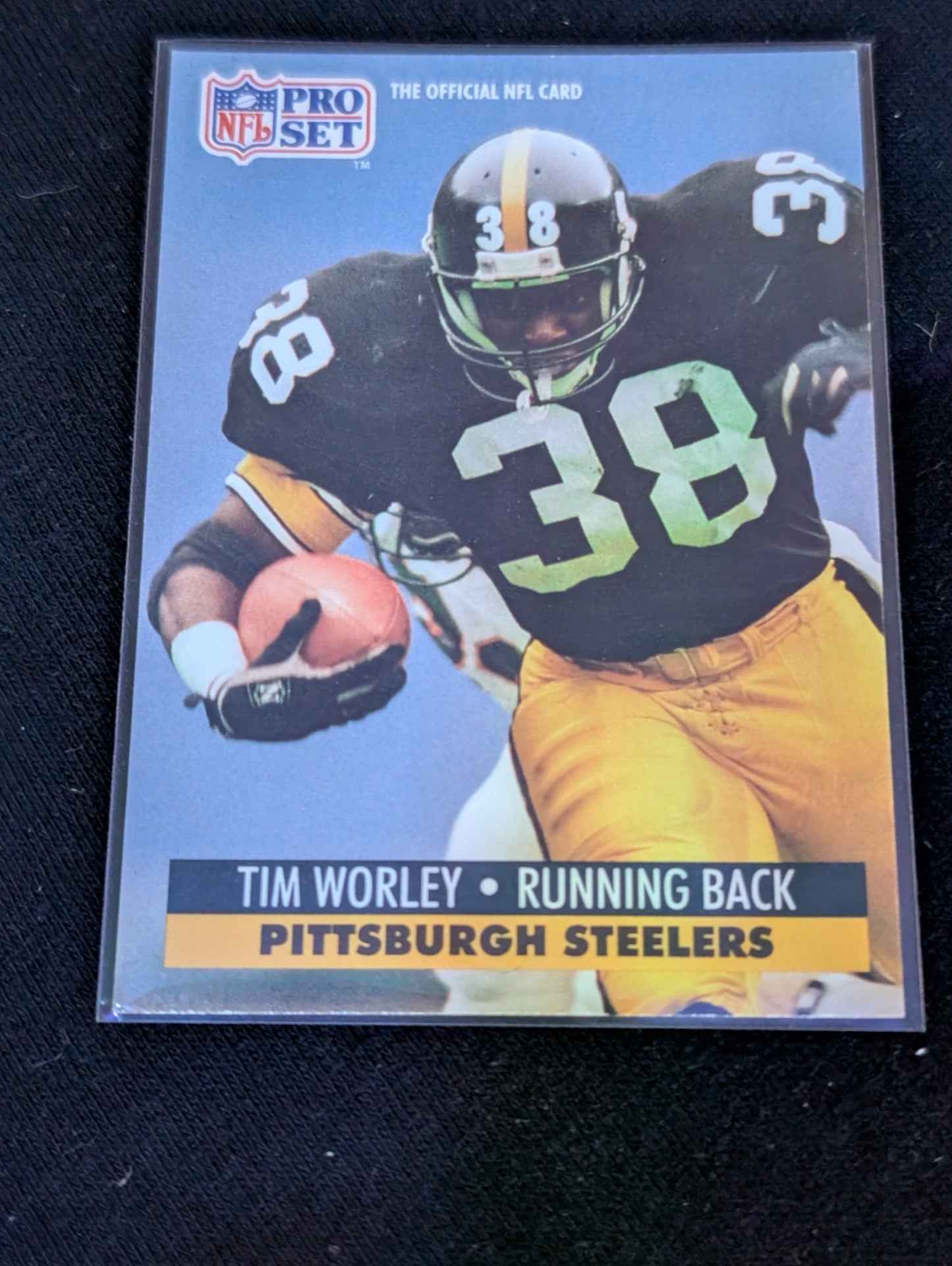 Tim Worley Steelers RB Rookie Lot (2) 1990 Topps Super Rookie & Pro Set