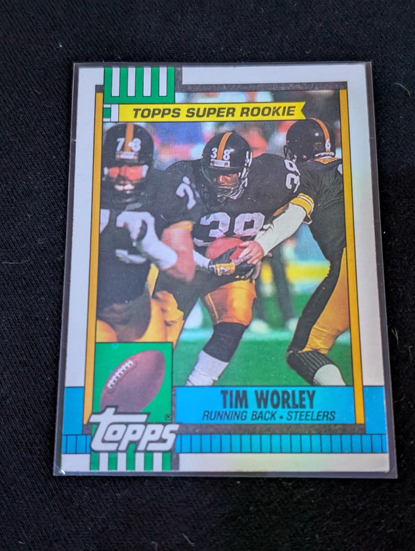 Tim Worley Steelers RB Rookie Lot (2) 1990 Topps Super Rookie & Pro Set