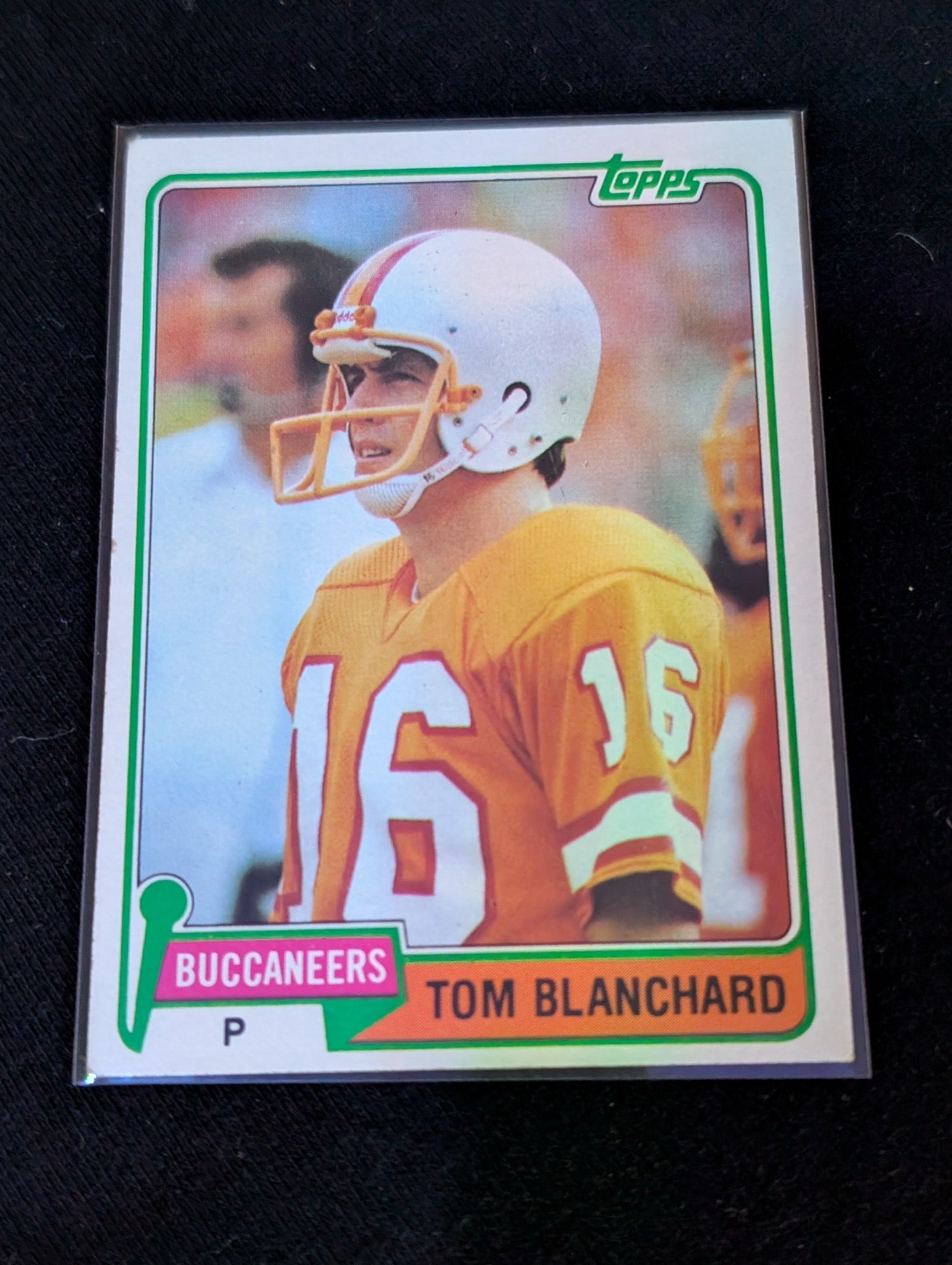 Tom Blanchard Buccaneers Punter Vintage Topps Lot (2) 1980 & 1981