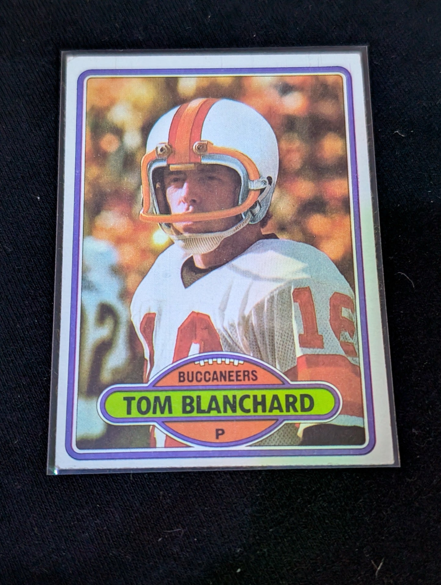 Tom Blanchard Buccaneers Punter Vintage Topps Lot (2) 1980 & 1981