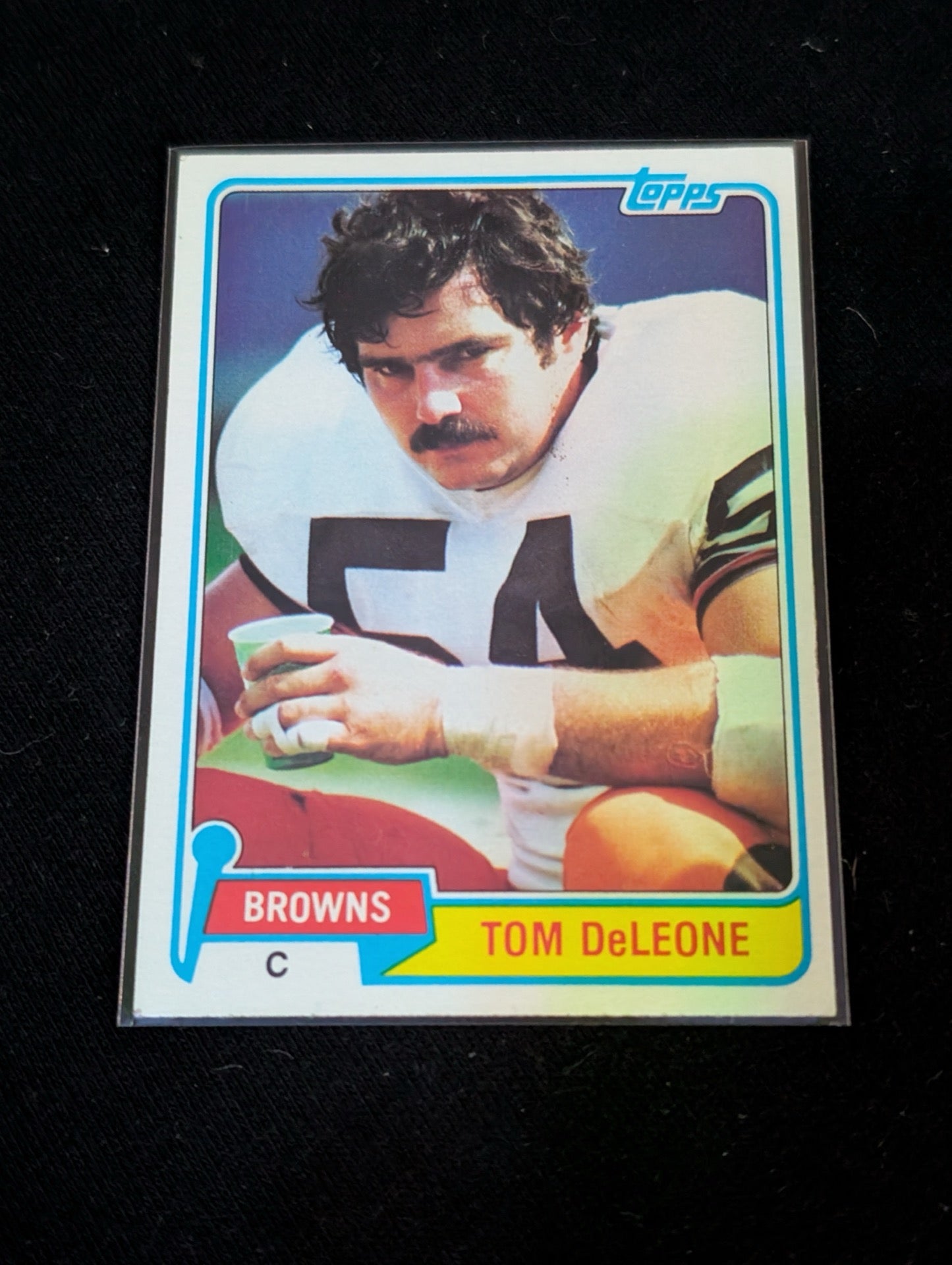 Tom DeLeone Browns Vintage Topps Lot (2) 1980 & 1981 2x Pro Bowl Center