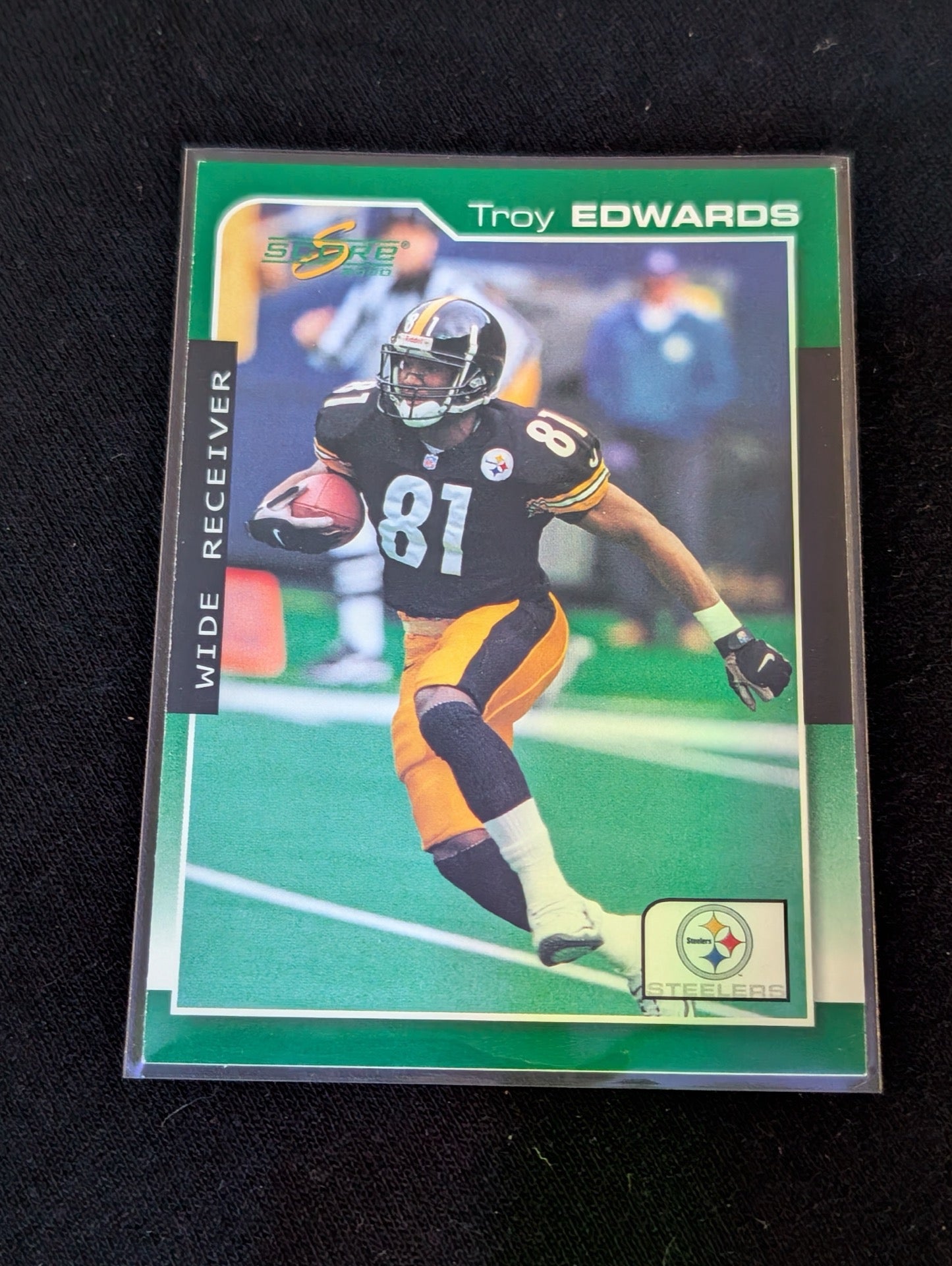 Troy Edwards Steelers WR Lot (2) 2002 Donruss Ionix & Score Cards
