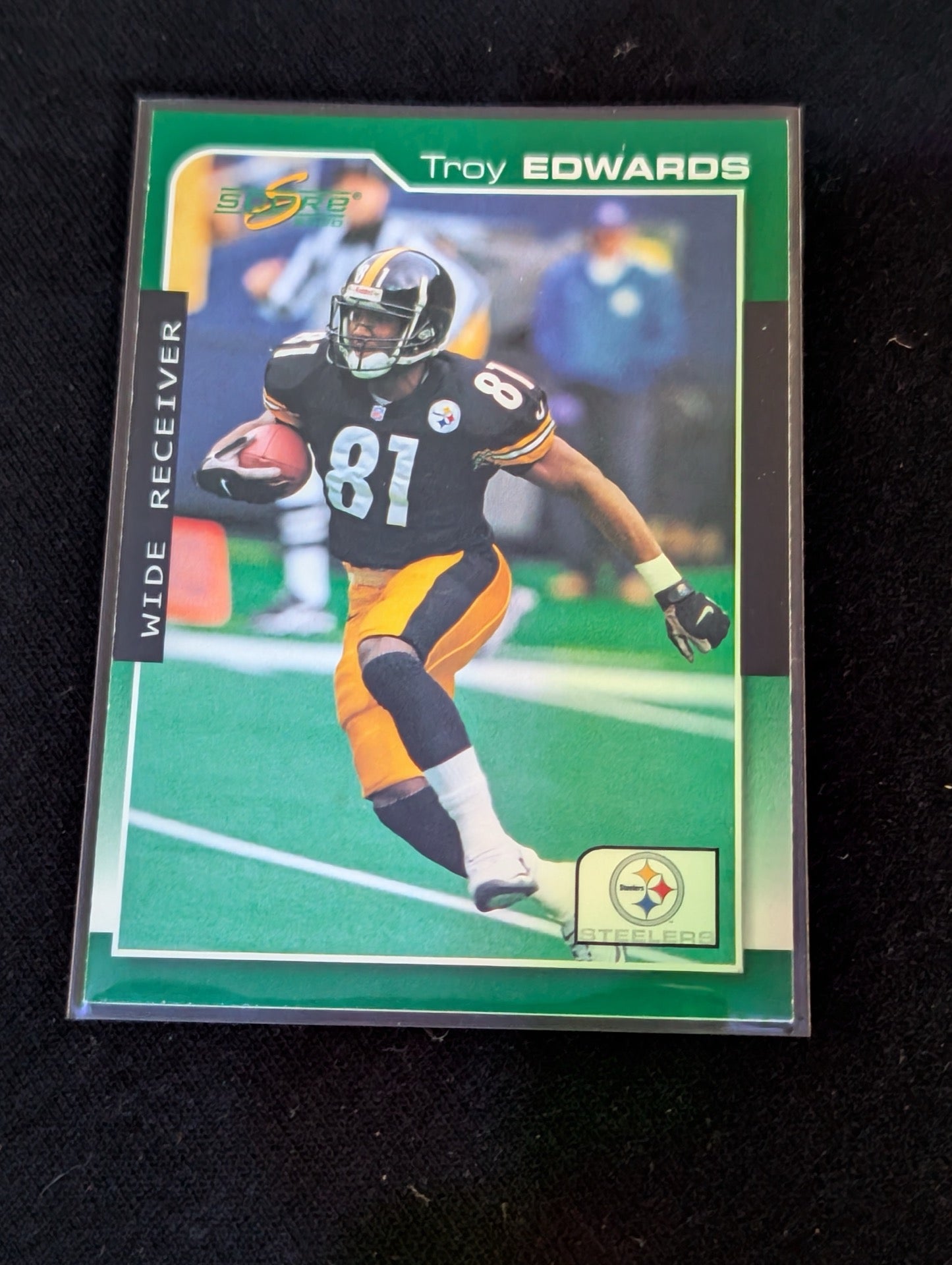 Troy Edwards Steelers WR Lot (2) 2002 Score & Donruss Ionix 1st Rd Pick