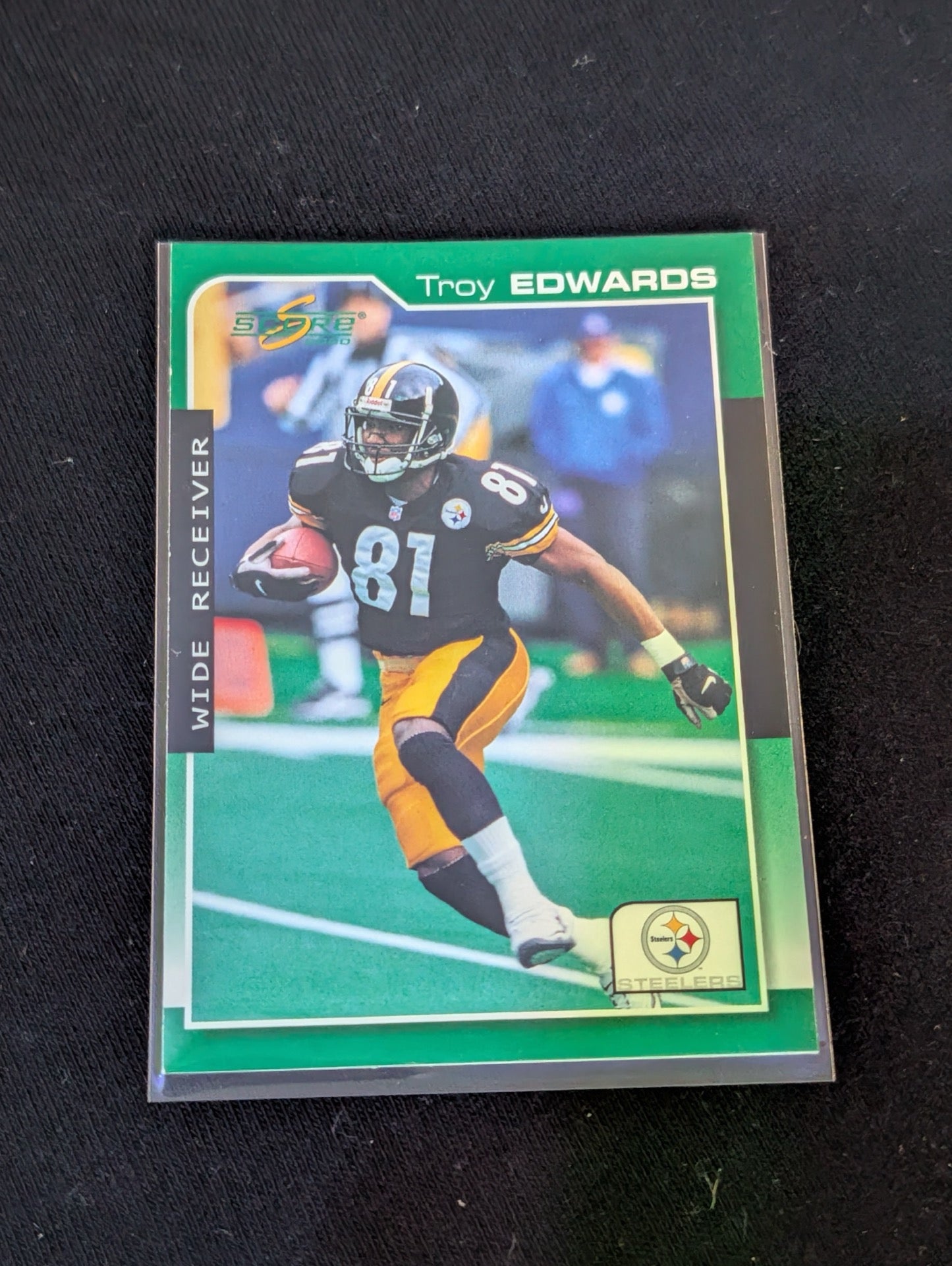 Troy Edwards Steelers WR Lot (2) 2002 Donruss Ionix & Score NFL Cards