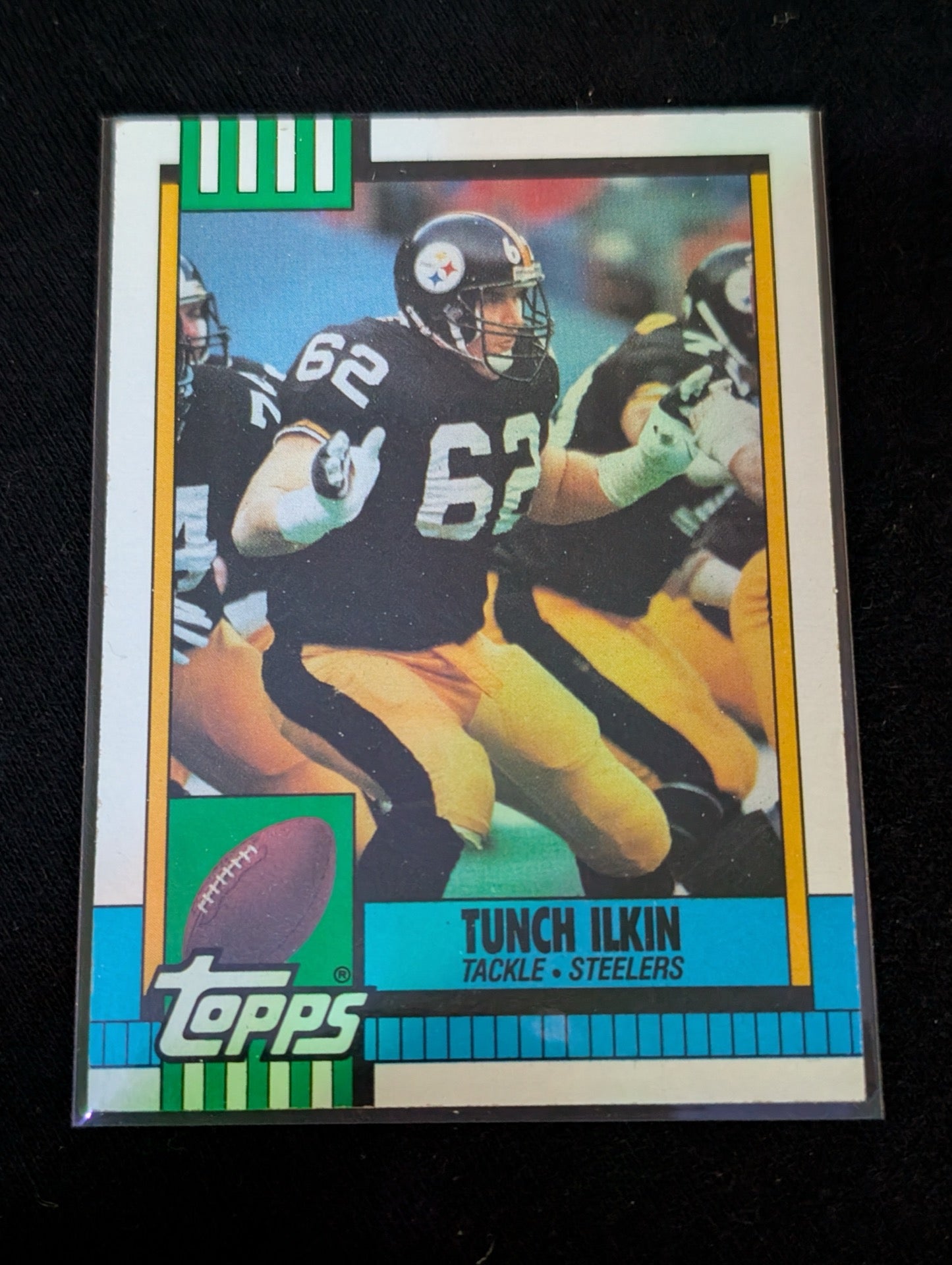 Tunch Ilkin Steelers Pro Bowl Tackle Lot (4) 1990-1991 Topps Pro Set