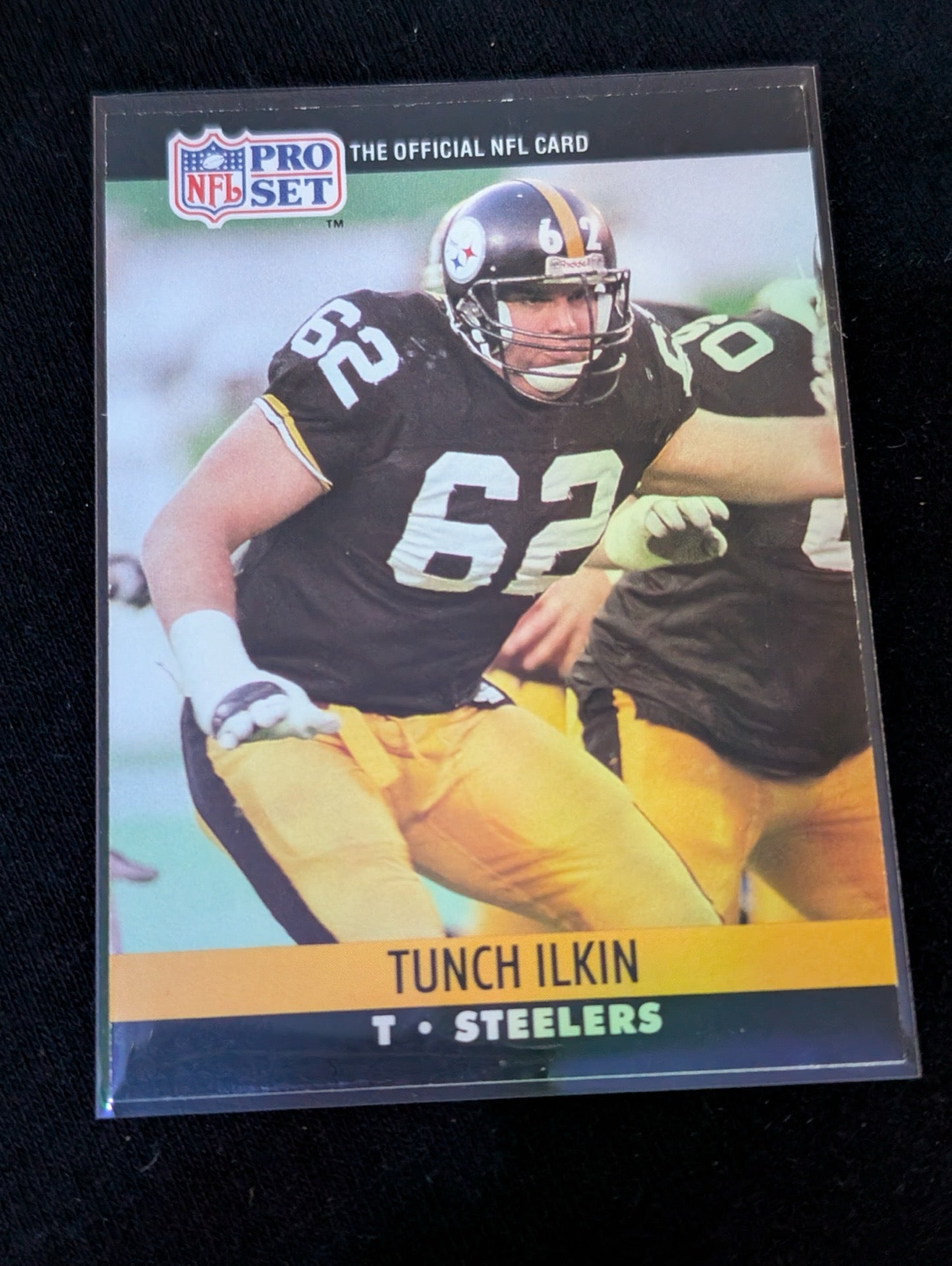 Tunch Ilkin Steelers Pro Bowl Tackle Lot (4) 1990-1991 Topps Pro Set