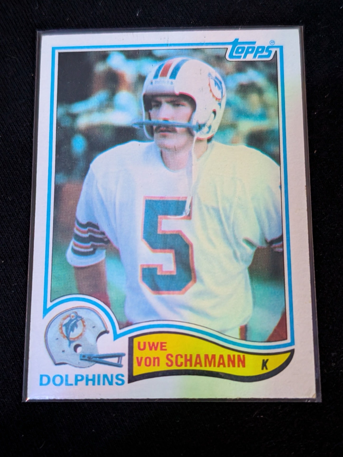Uwe von Schamann Dolphins Kicker Vintage Topps Lot (3) 1980 1981 1982