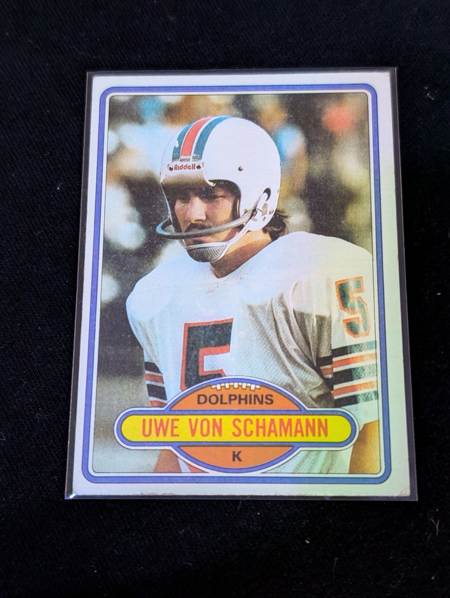Uwe von Schamann Dolphins Kicker Vintage Topps Lot (3) 1980 1981 1982